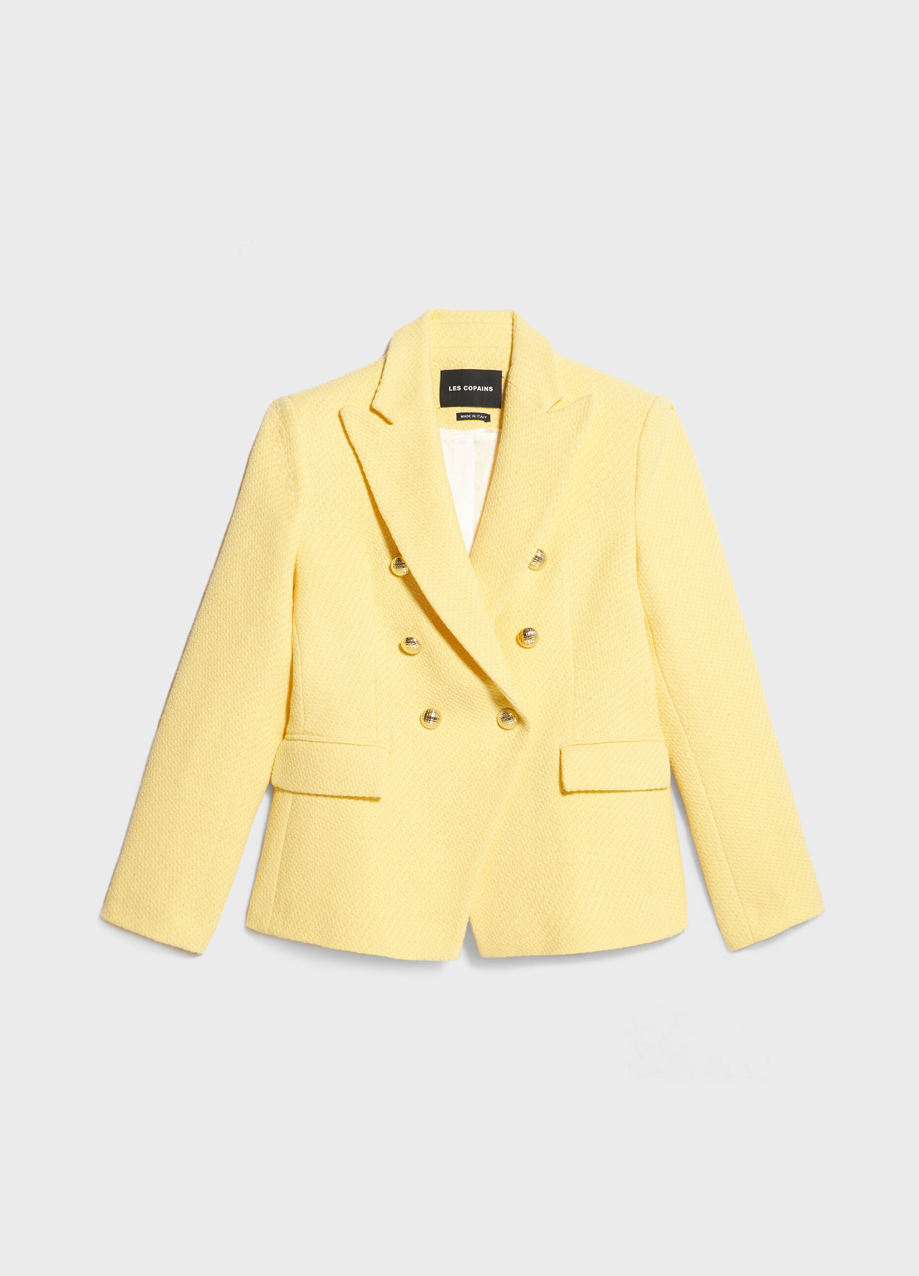Double-breasted blazer in cotton blend_4