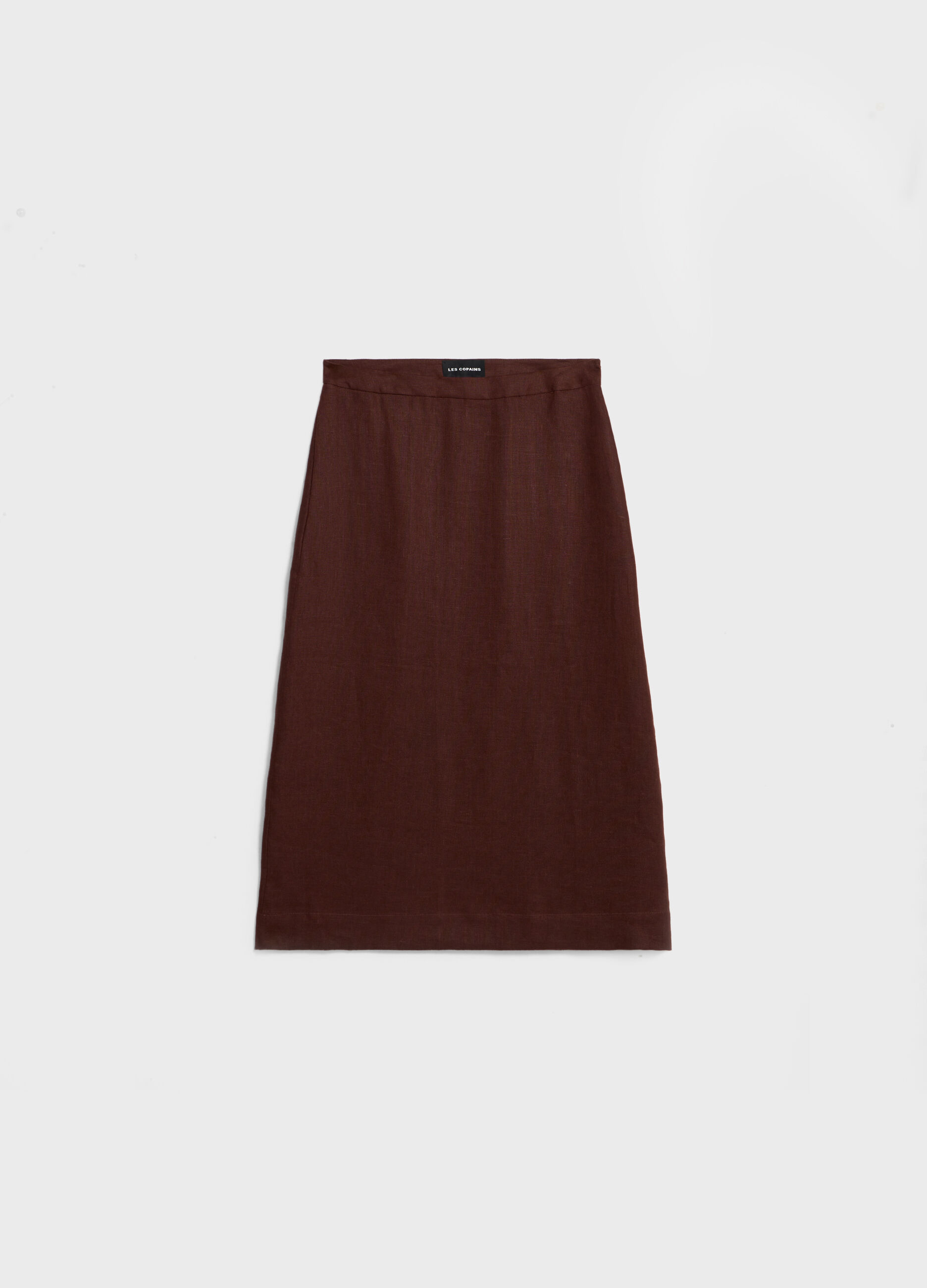 Midi skirt in 100% linen_4