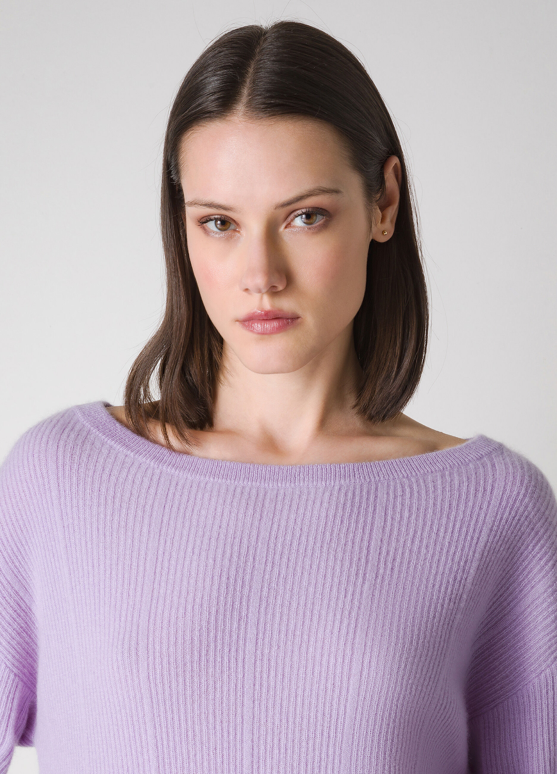 Pure cashmere tricot pullover 