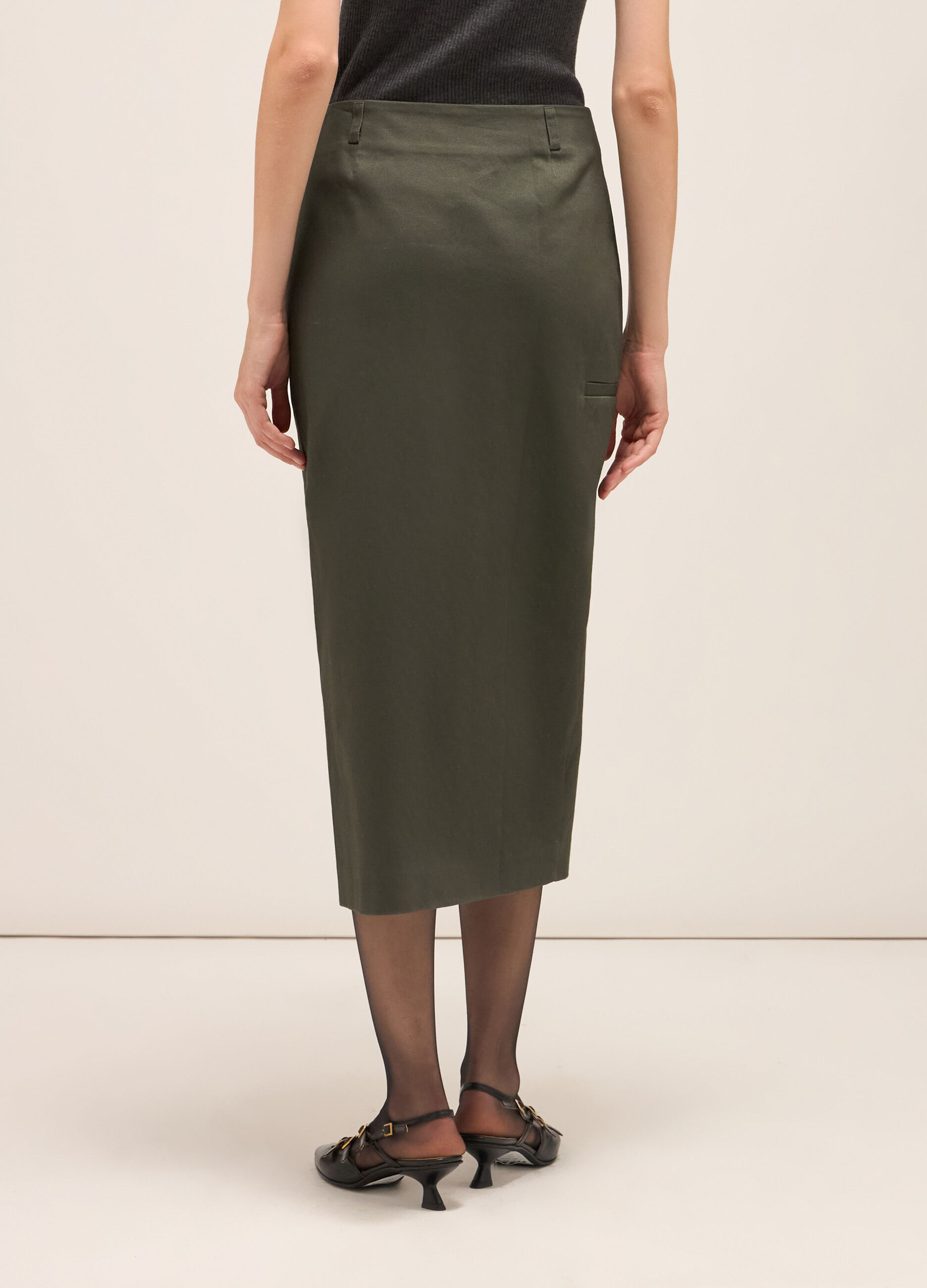 Wraparound skirt in cotton