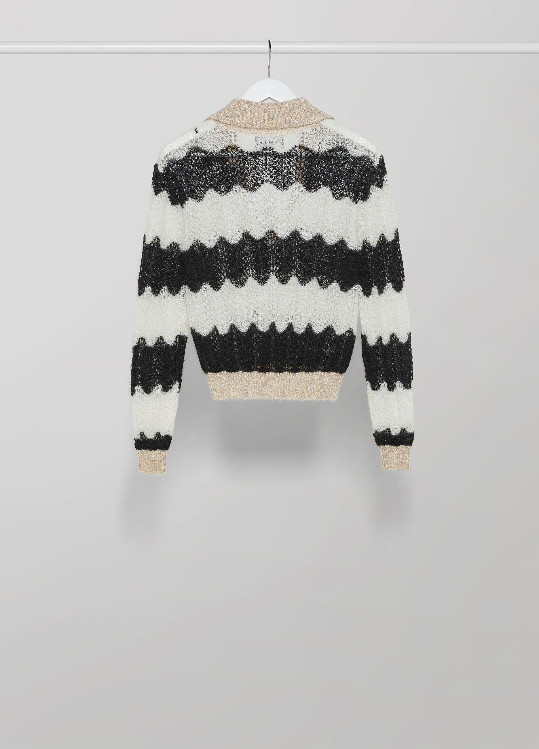 Striped mohair wool blend pullover_5