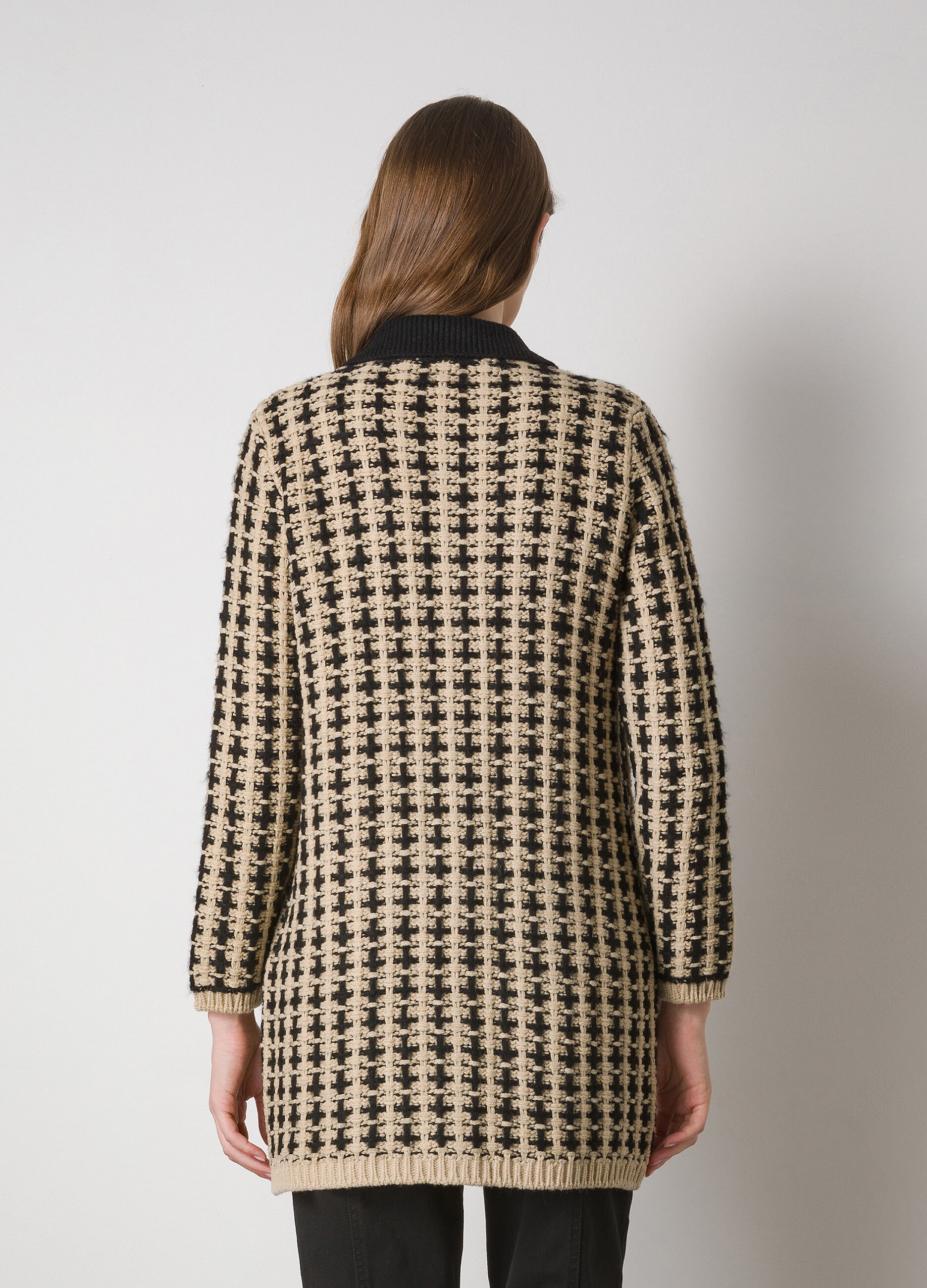 Long tricot cardigan in alpaca wool blend_1