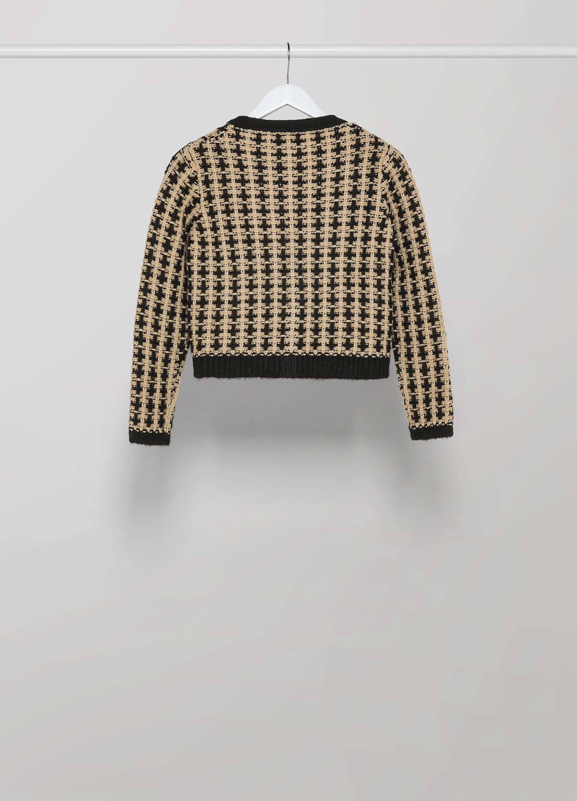 Alpaca wool-blend tricot cardigan_5