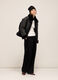 Jacket in shearling-effect leather_0