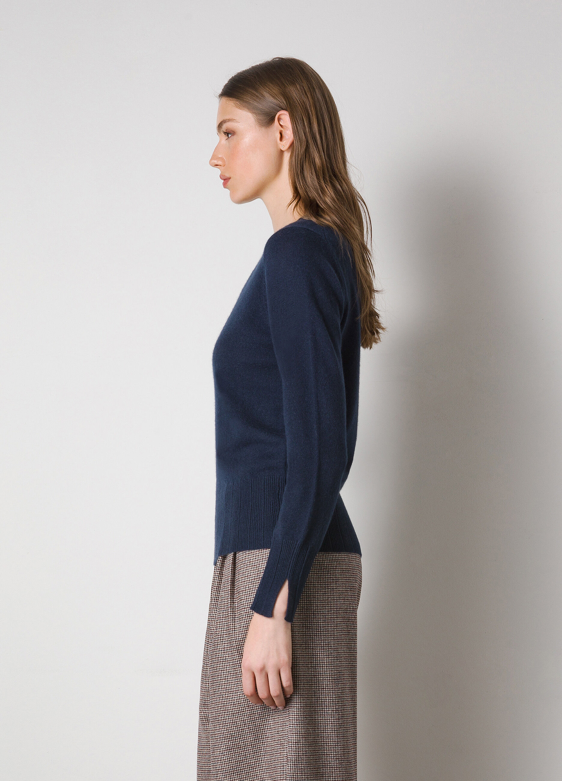 Pure cashmere tricot pullover 