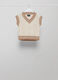 Mohair wool-blend tricot waistcoat with V-neck_4