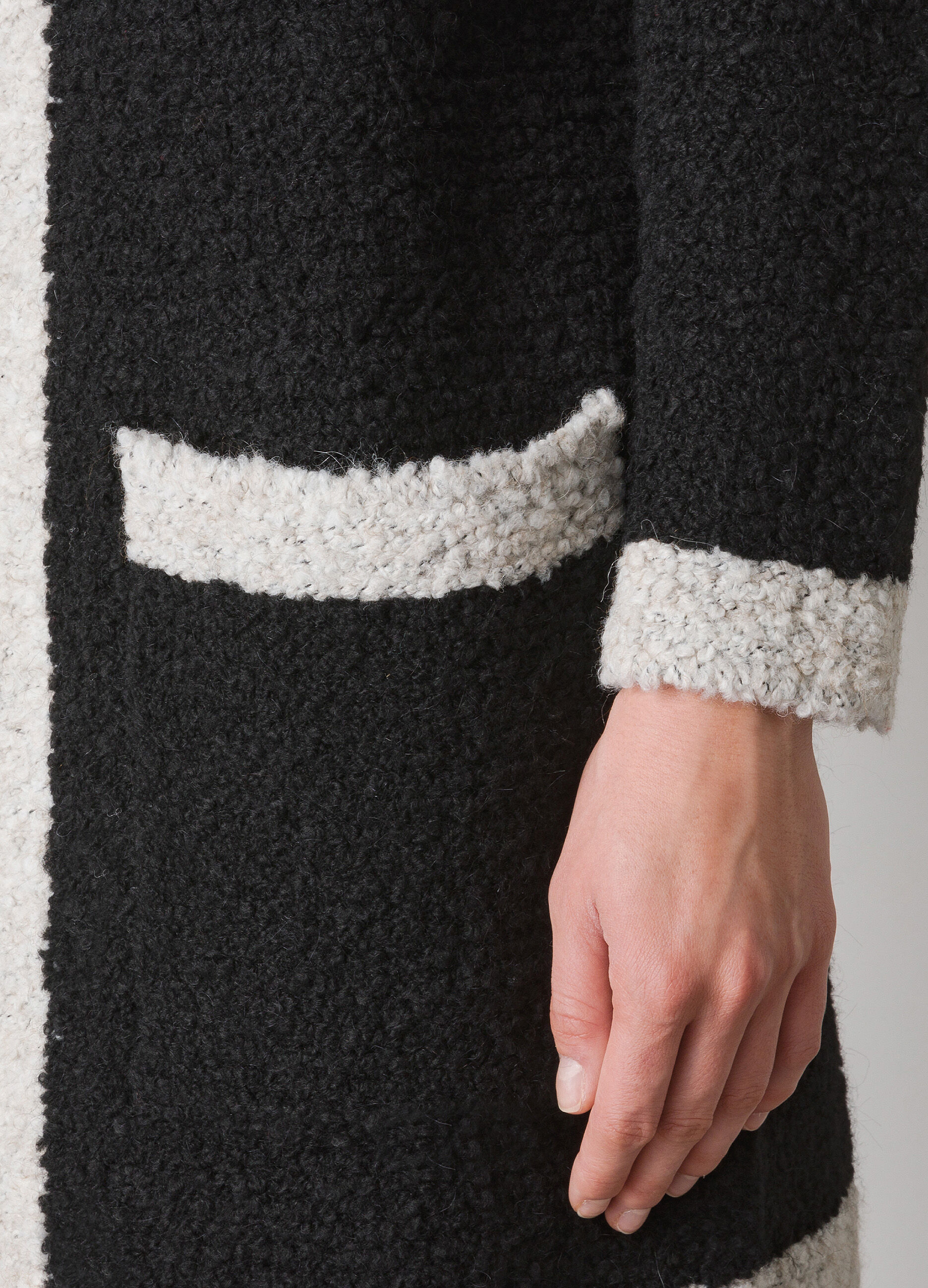 Long loop stitch cardigan with alpaca wool_2