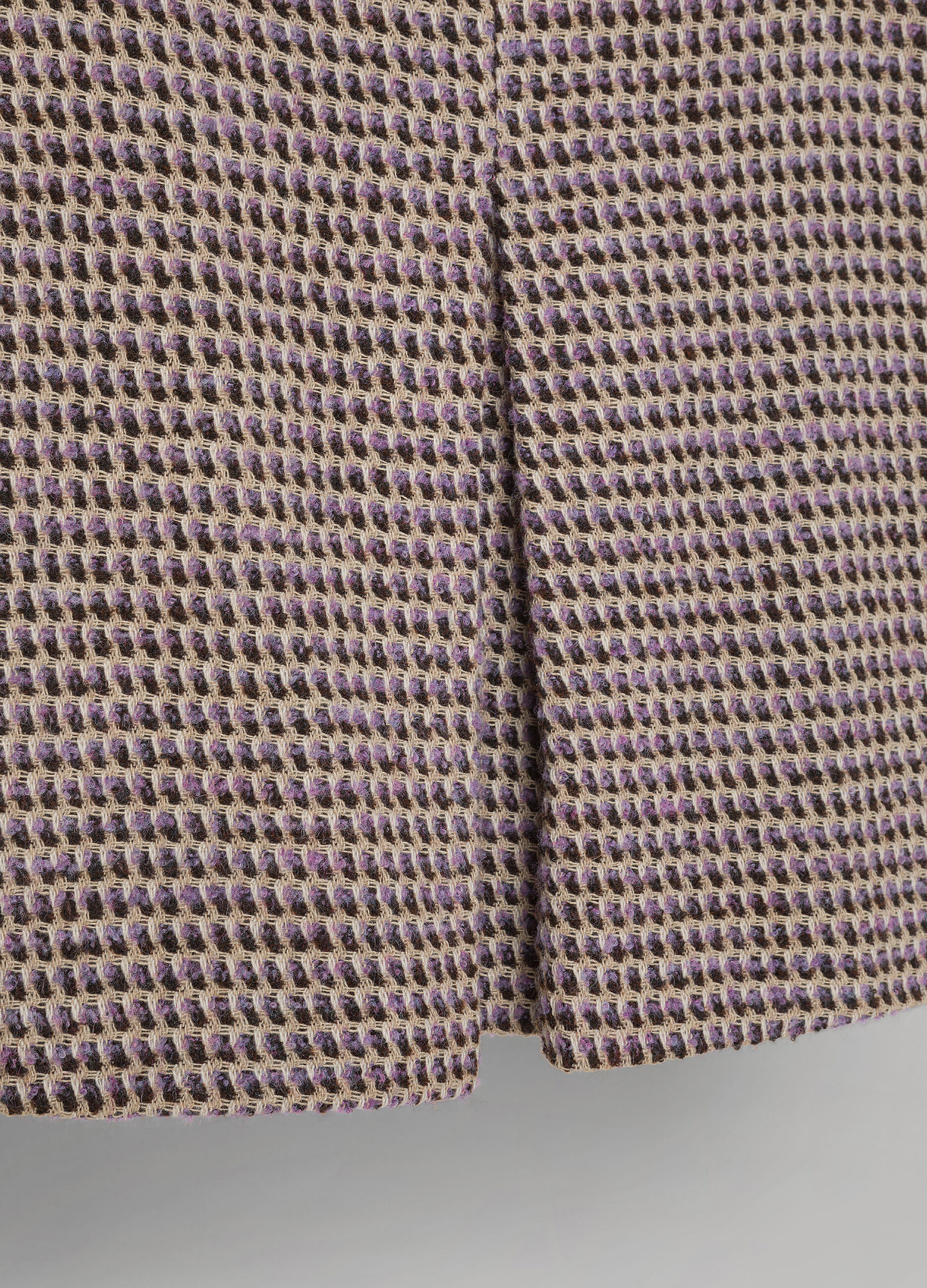 Multicolor wool blend mini skirt