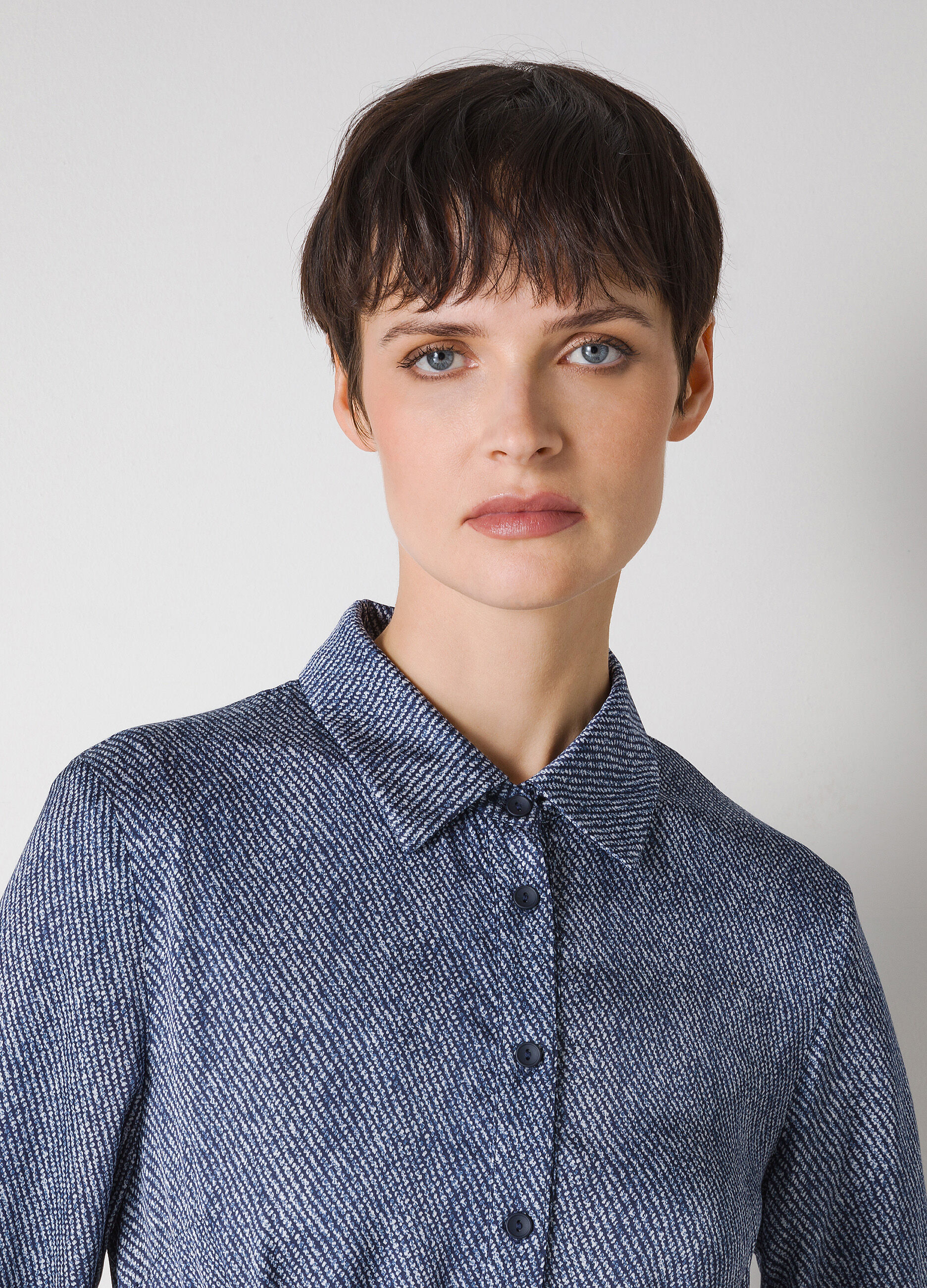 Blue long sleeve shirtdress_2