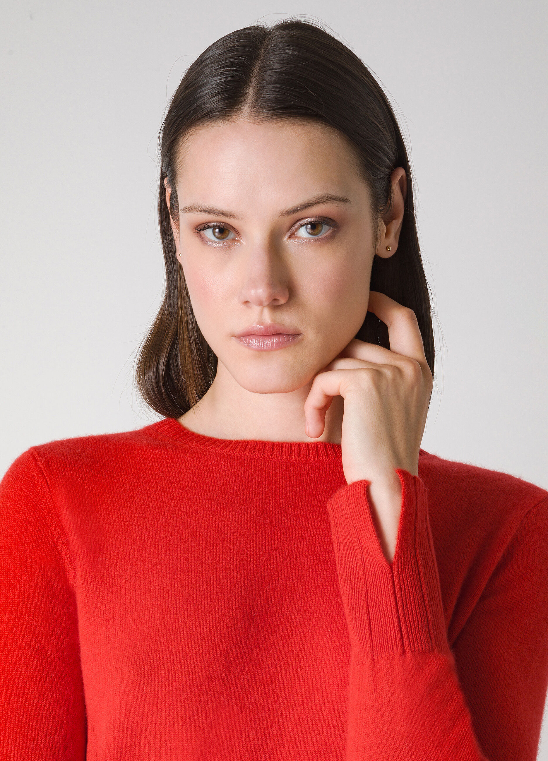 Pure cashmere tricot pullover 