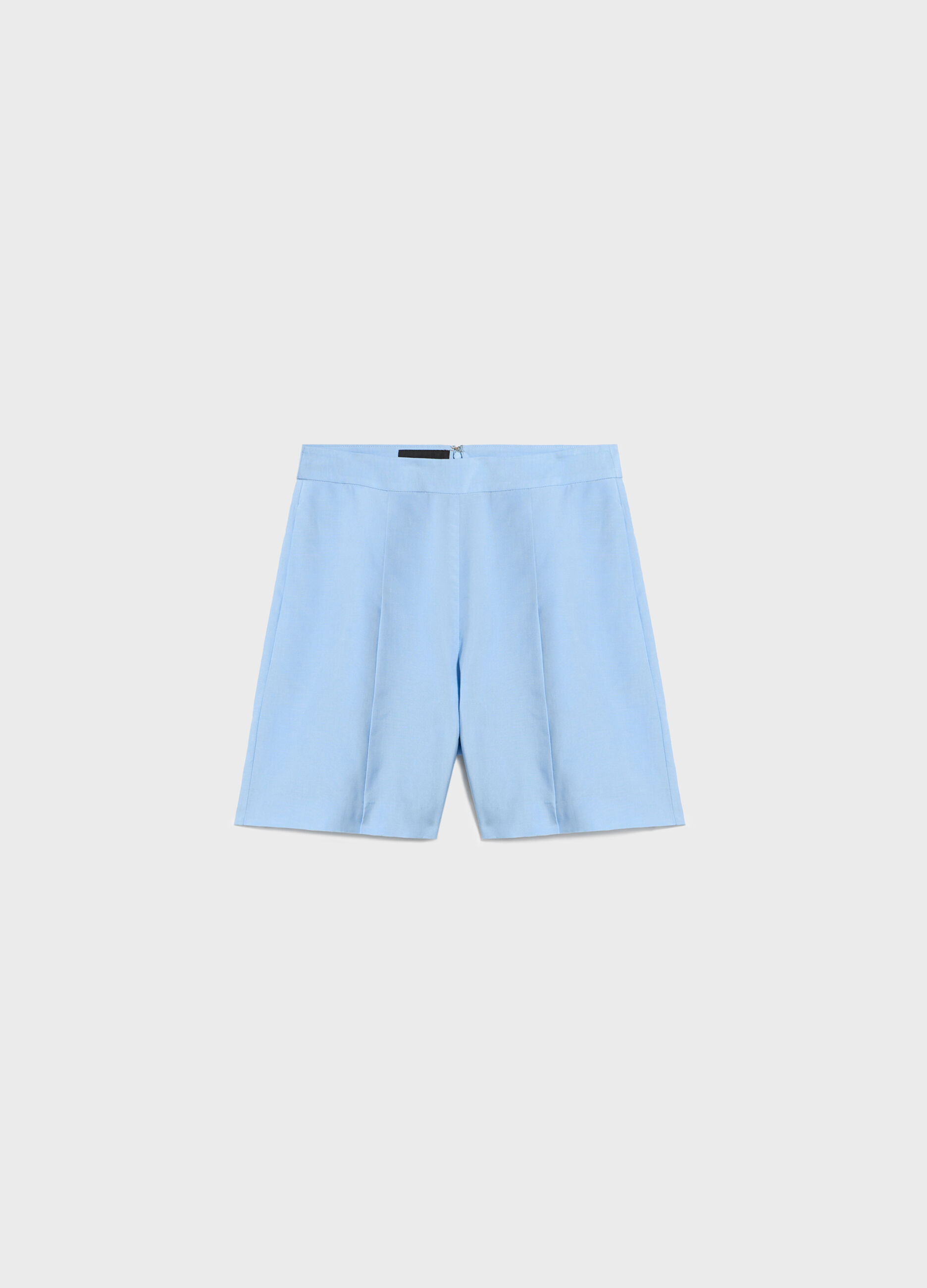 Lyocell and linen shorts_4