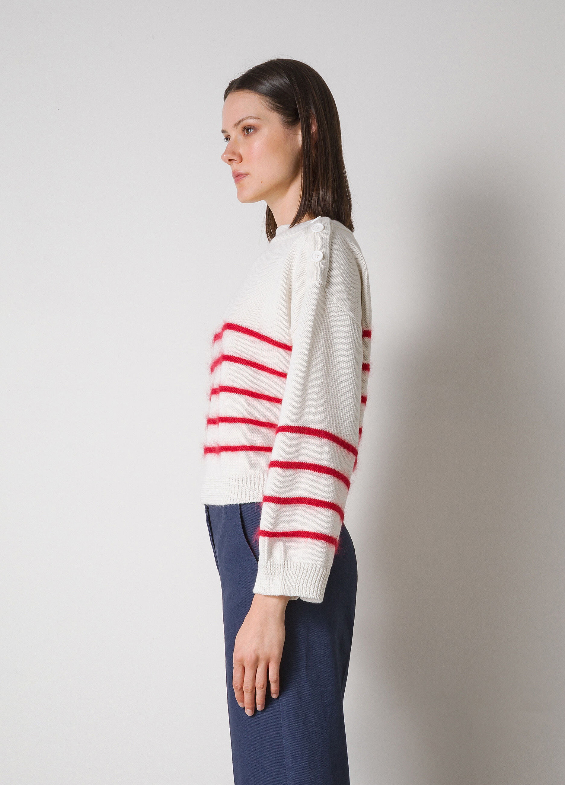 Striped pullover in virgin wool blend_3