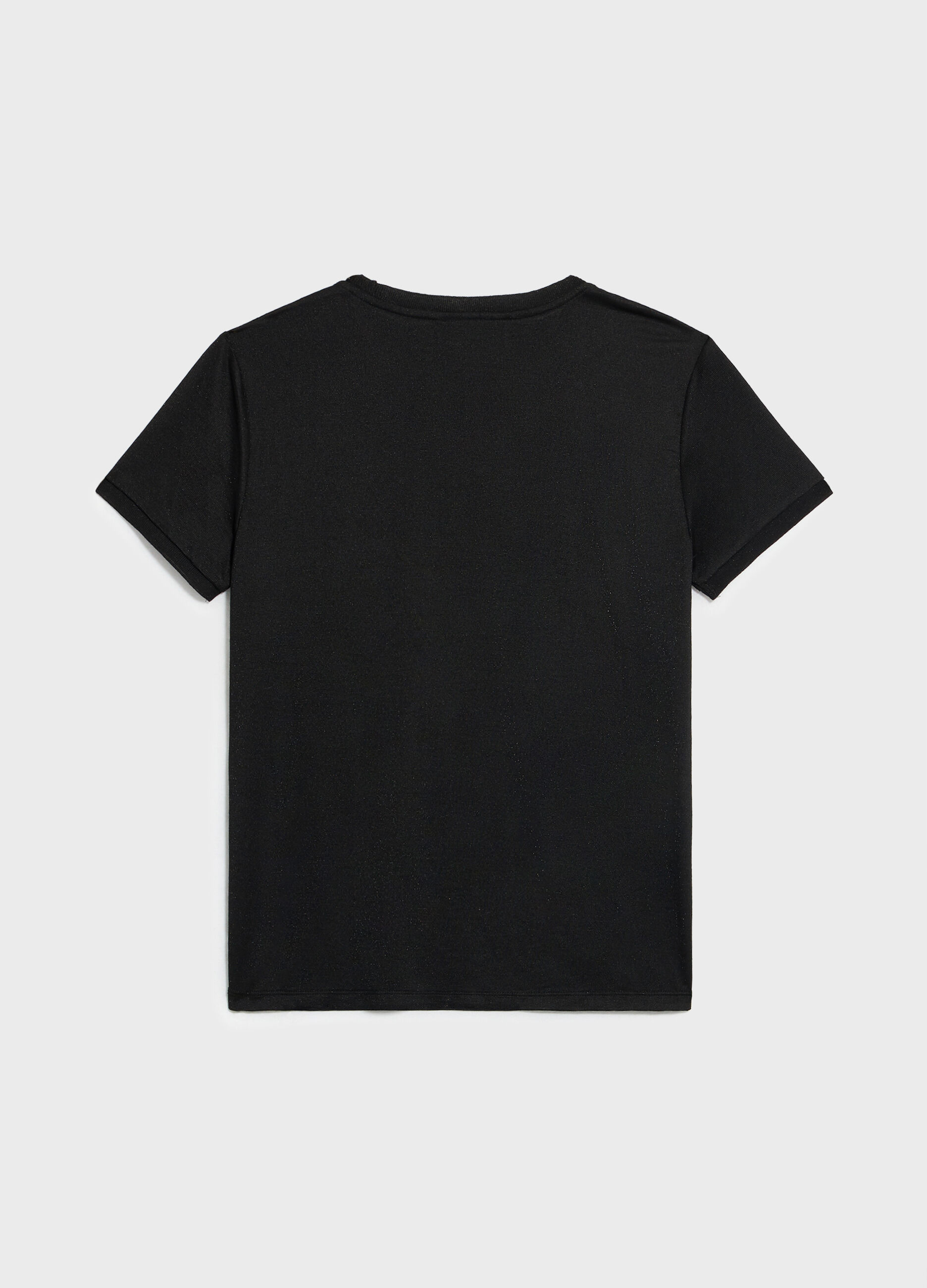 Short-sleeved T-shirt in viscose blend