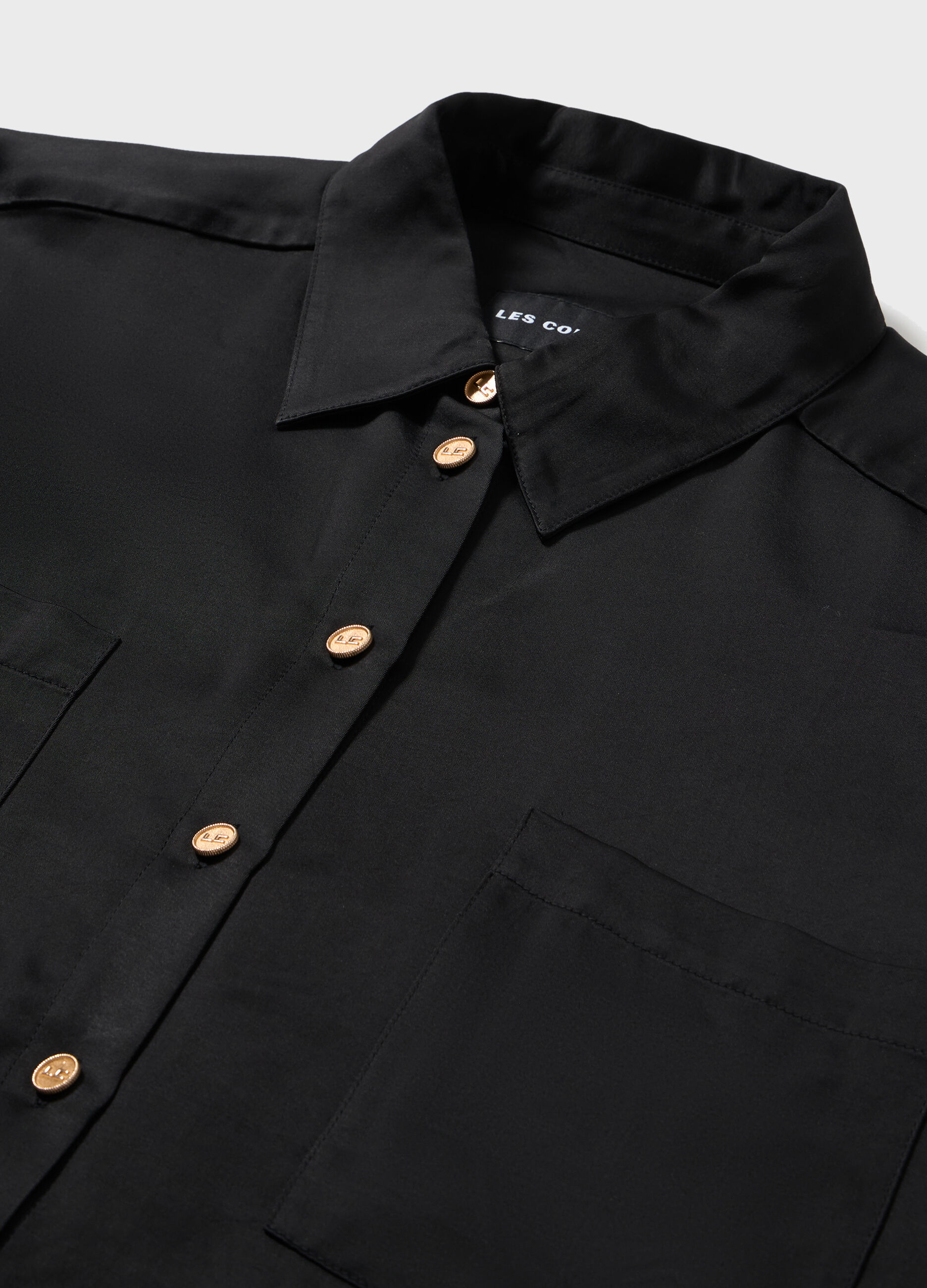 Viscose shirt with pockets