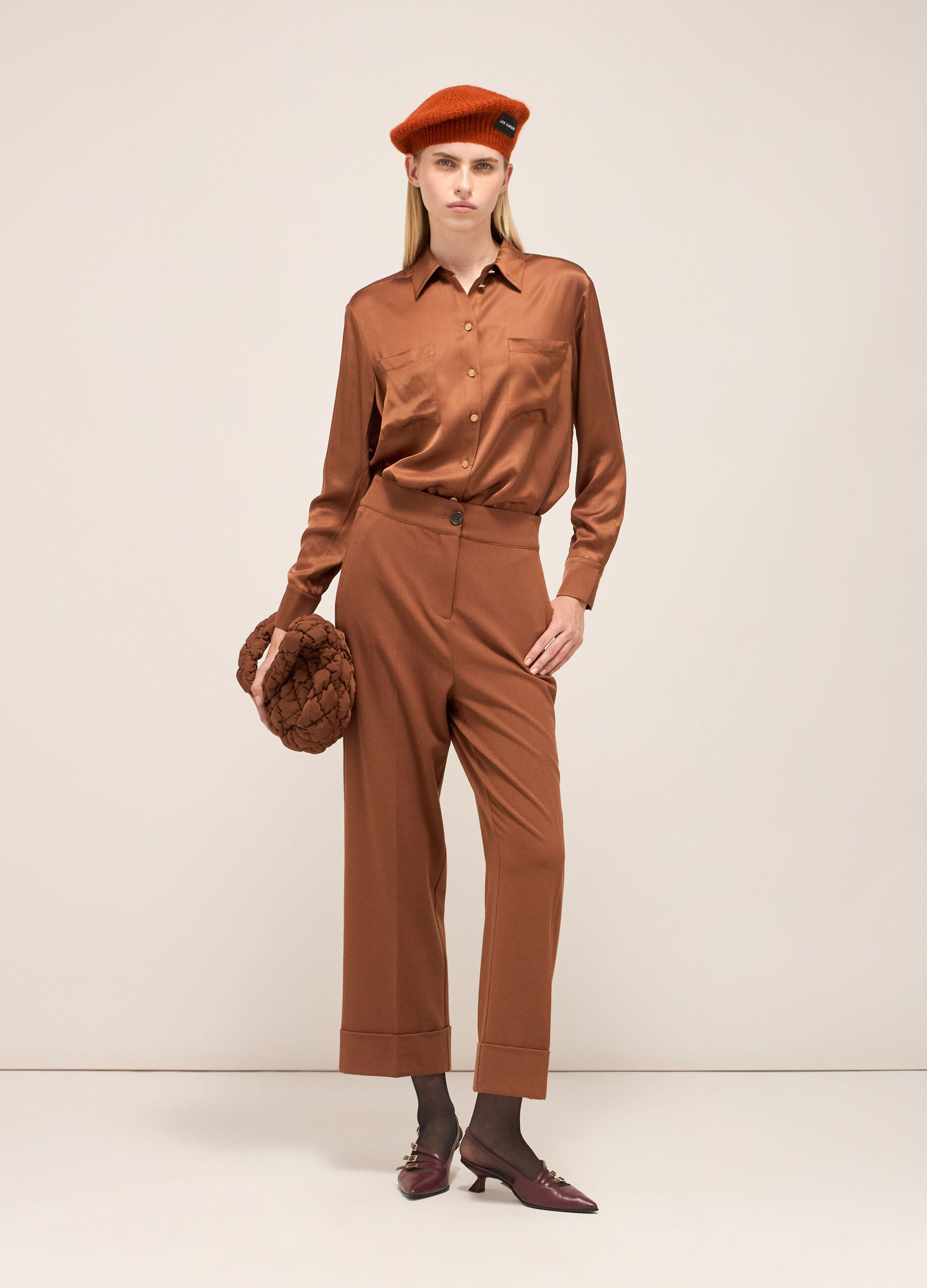 Viscose shirt with pockets