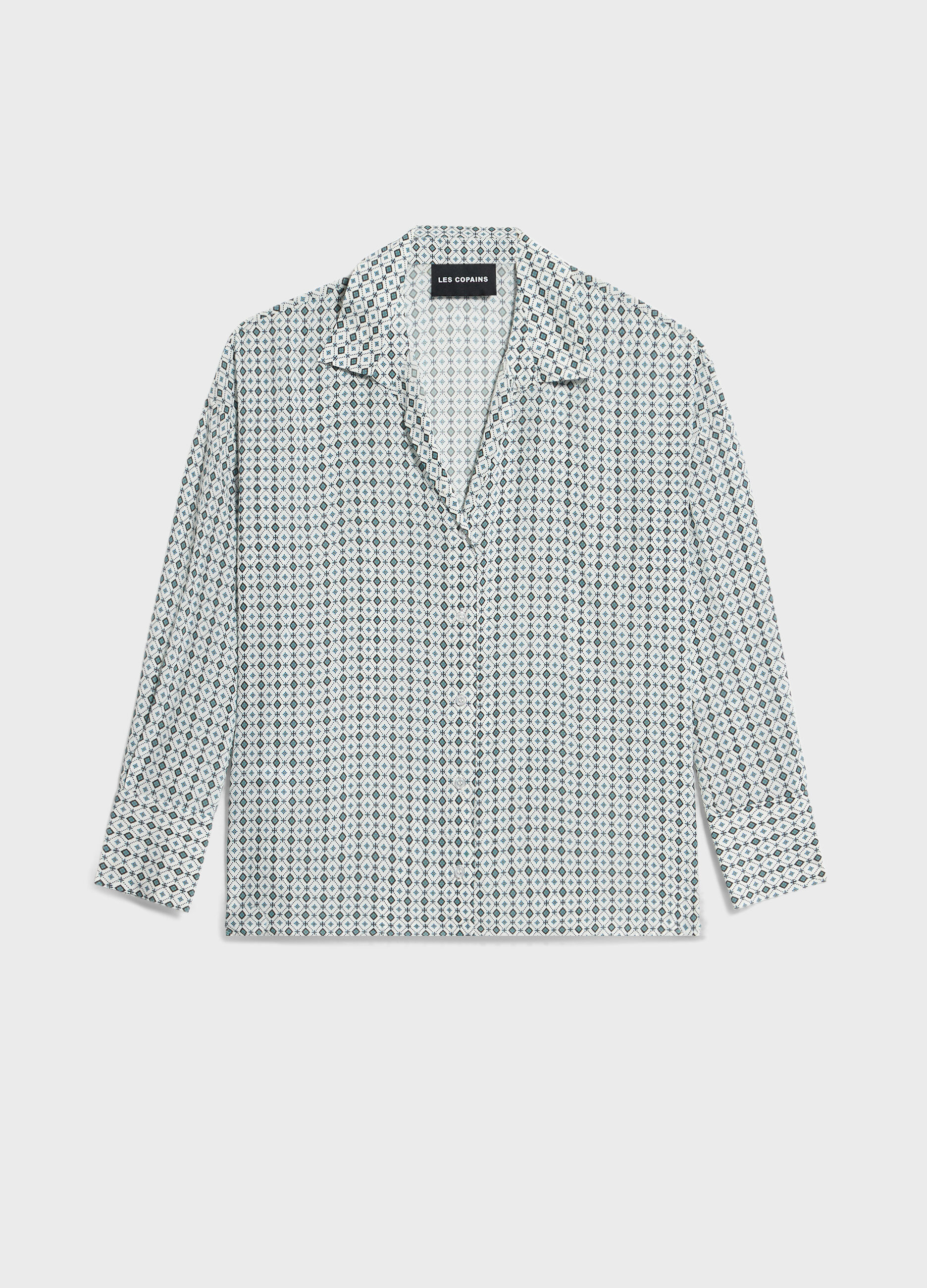 Shirt in printed viscose