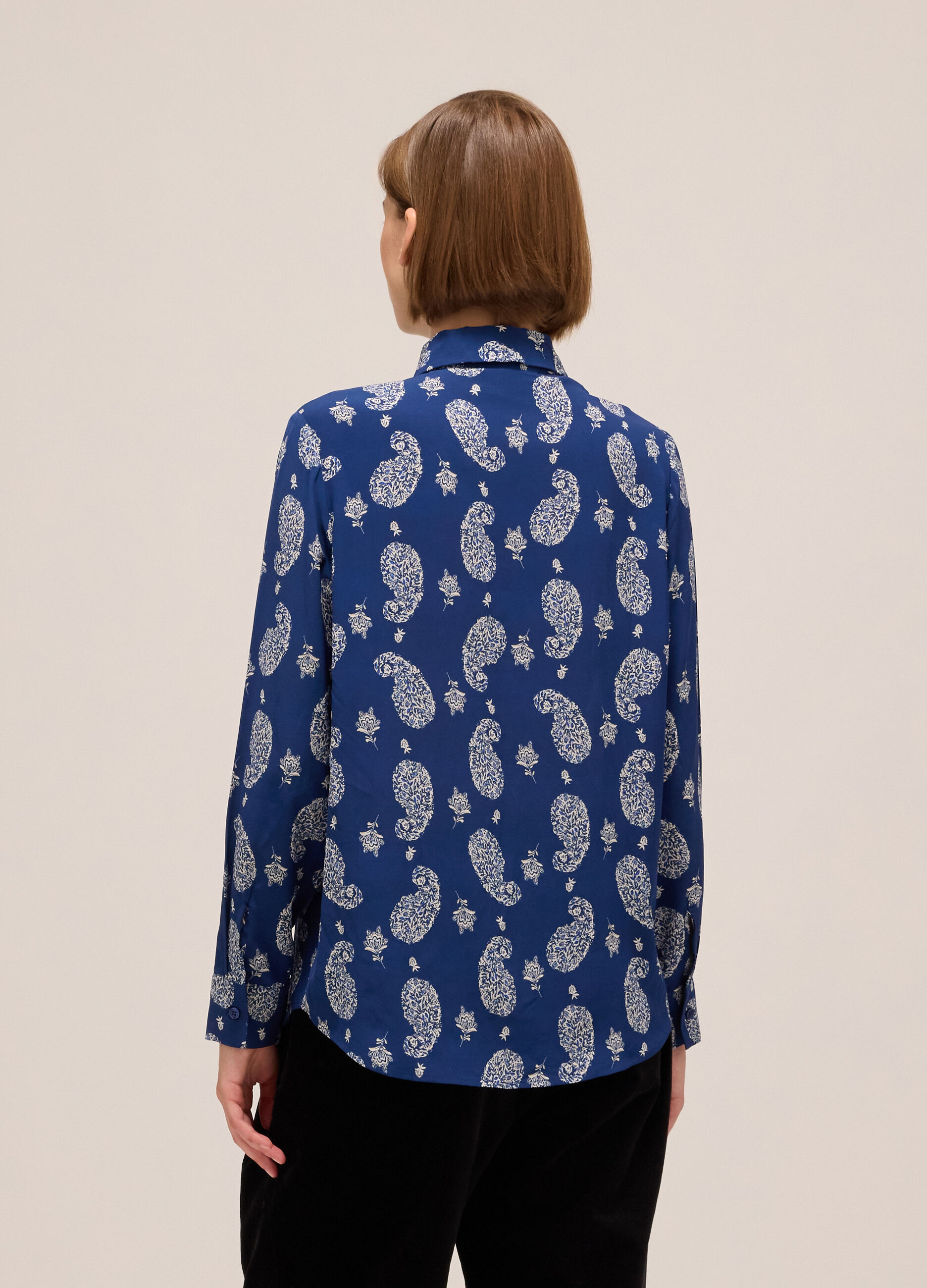 Viscose shirt with print