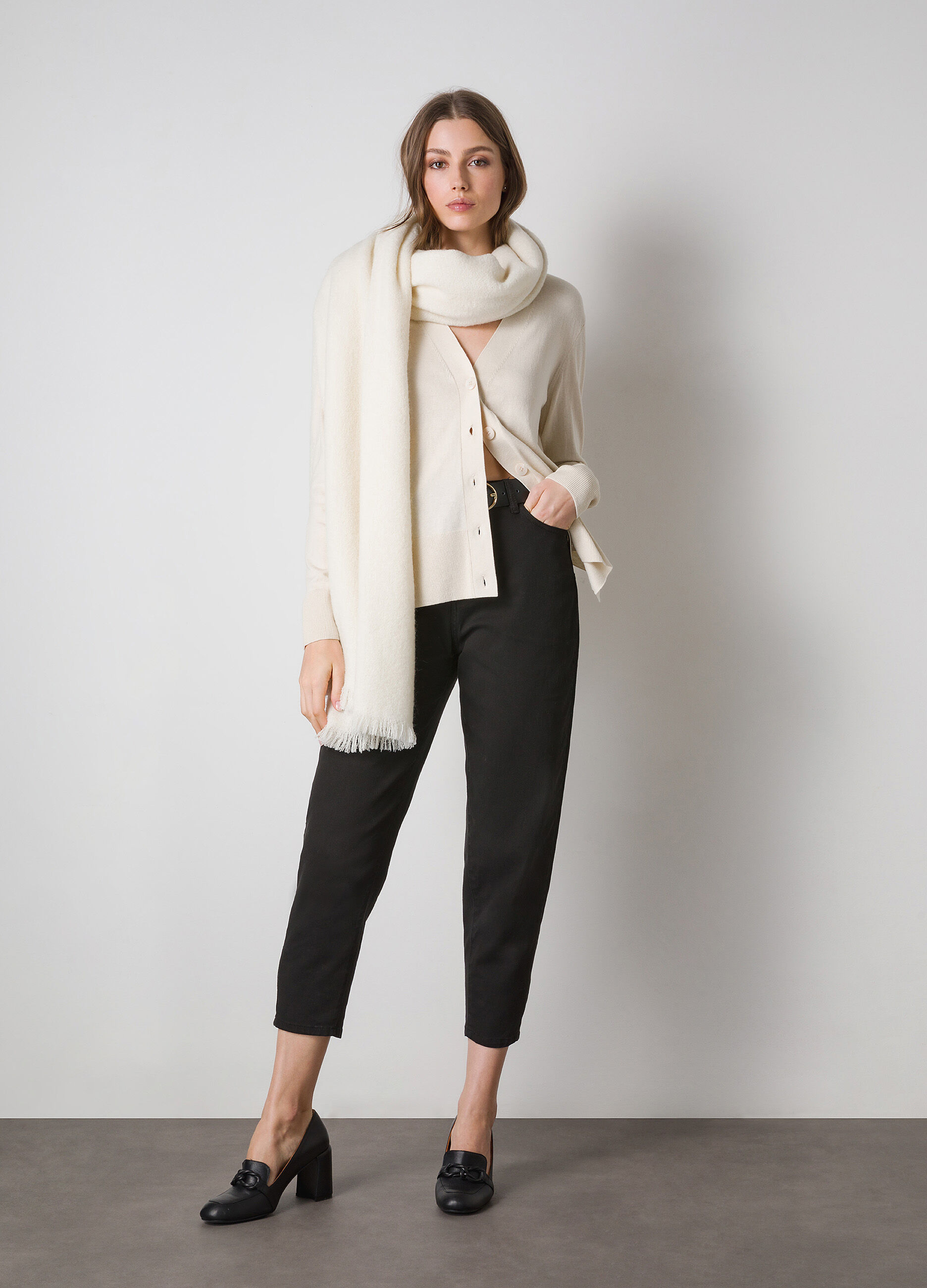 Silk cotton blend cardigan_0