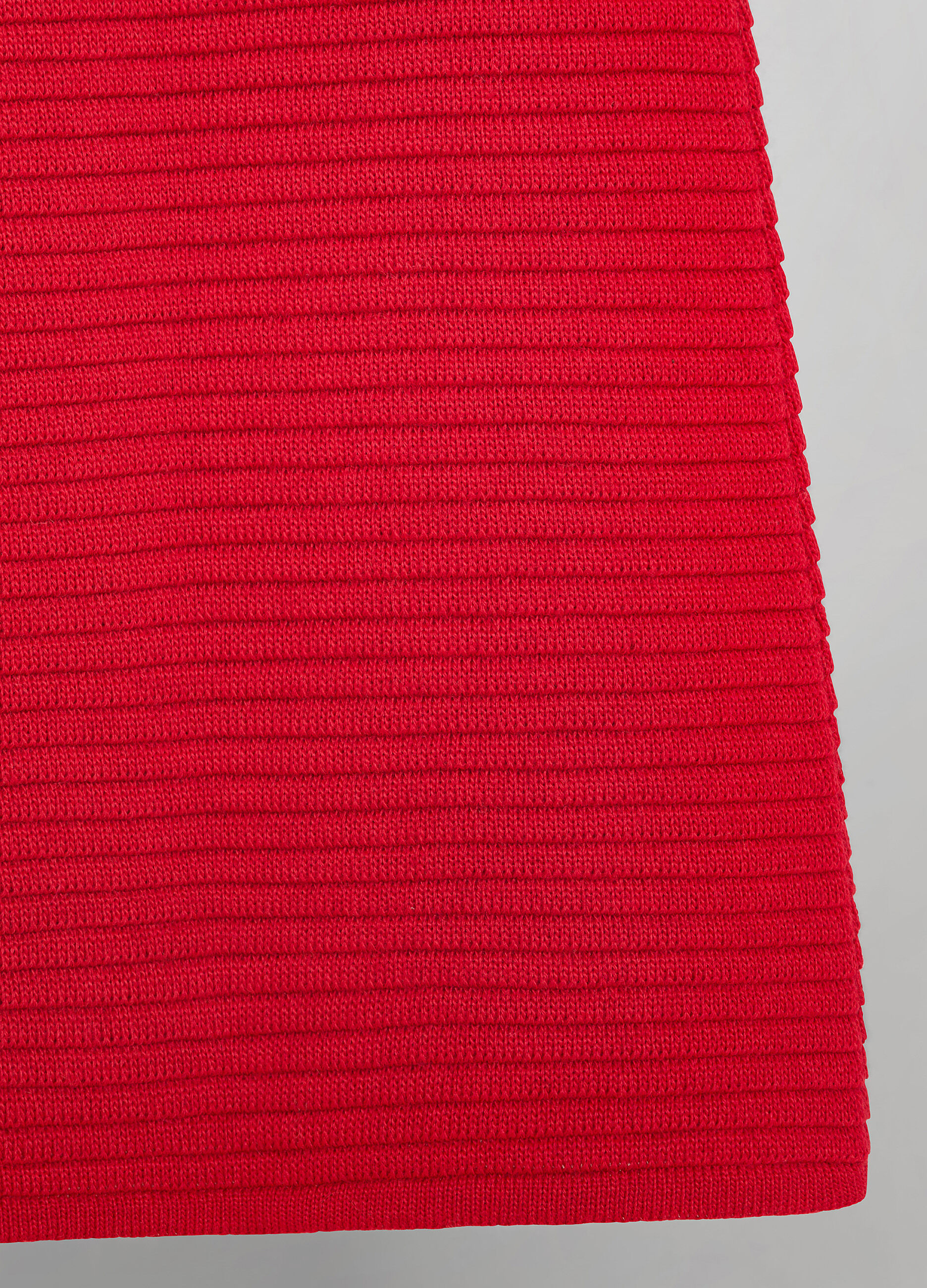 Merino wool blend tricot miniskirt