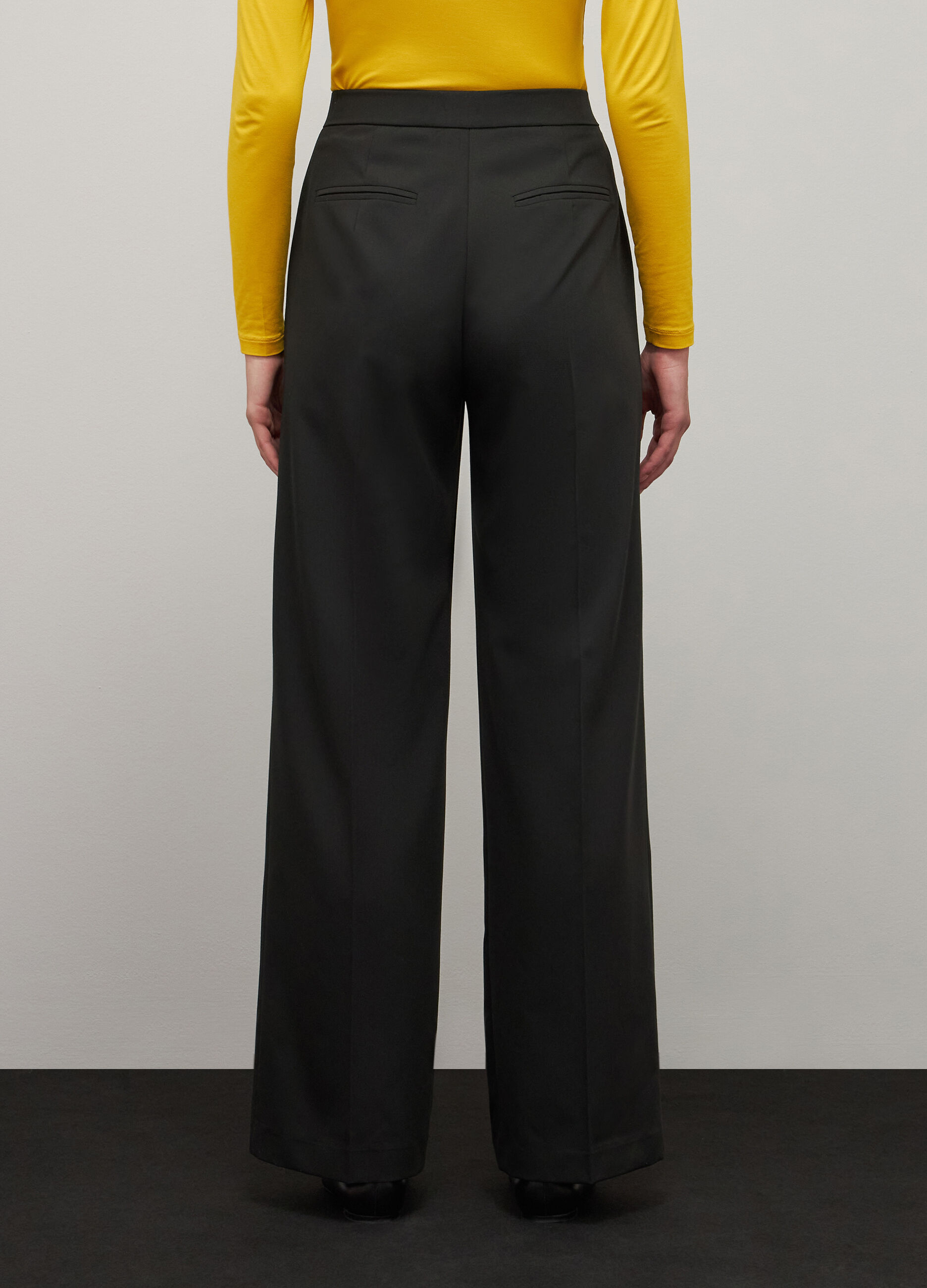 Stretch fabric palazzo trousers_2