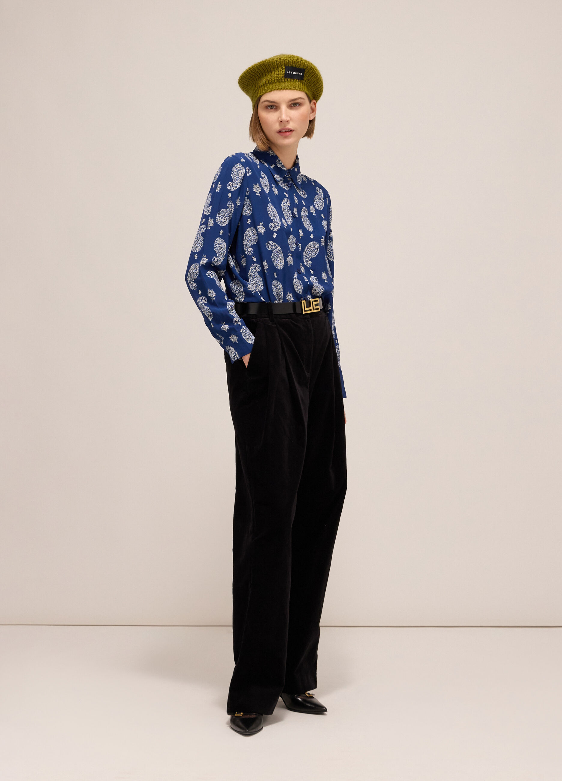 Viscose shirt with print