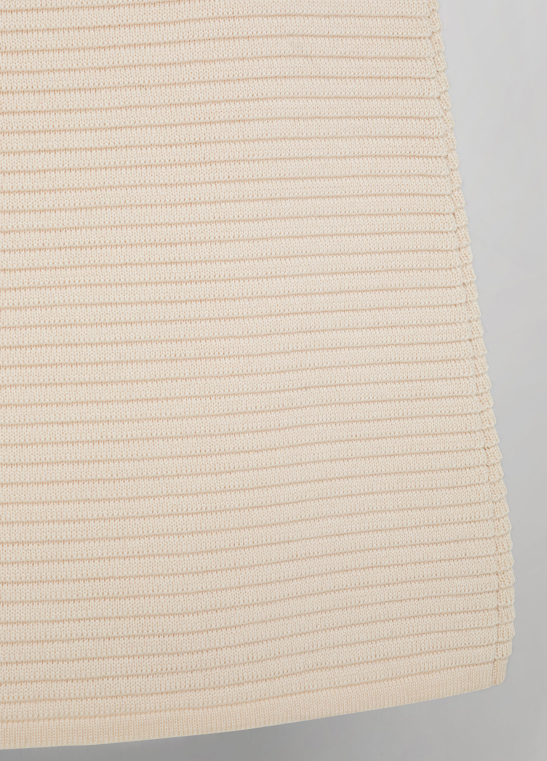 Merino wool blend tricot miniskirt