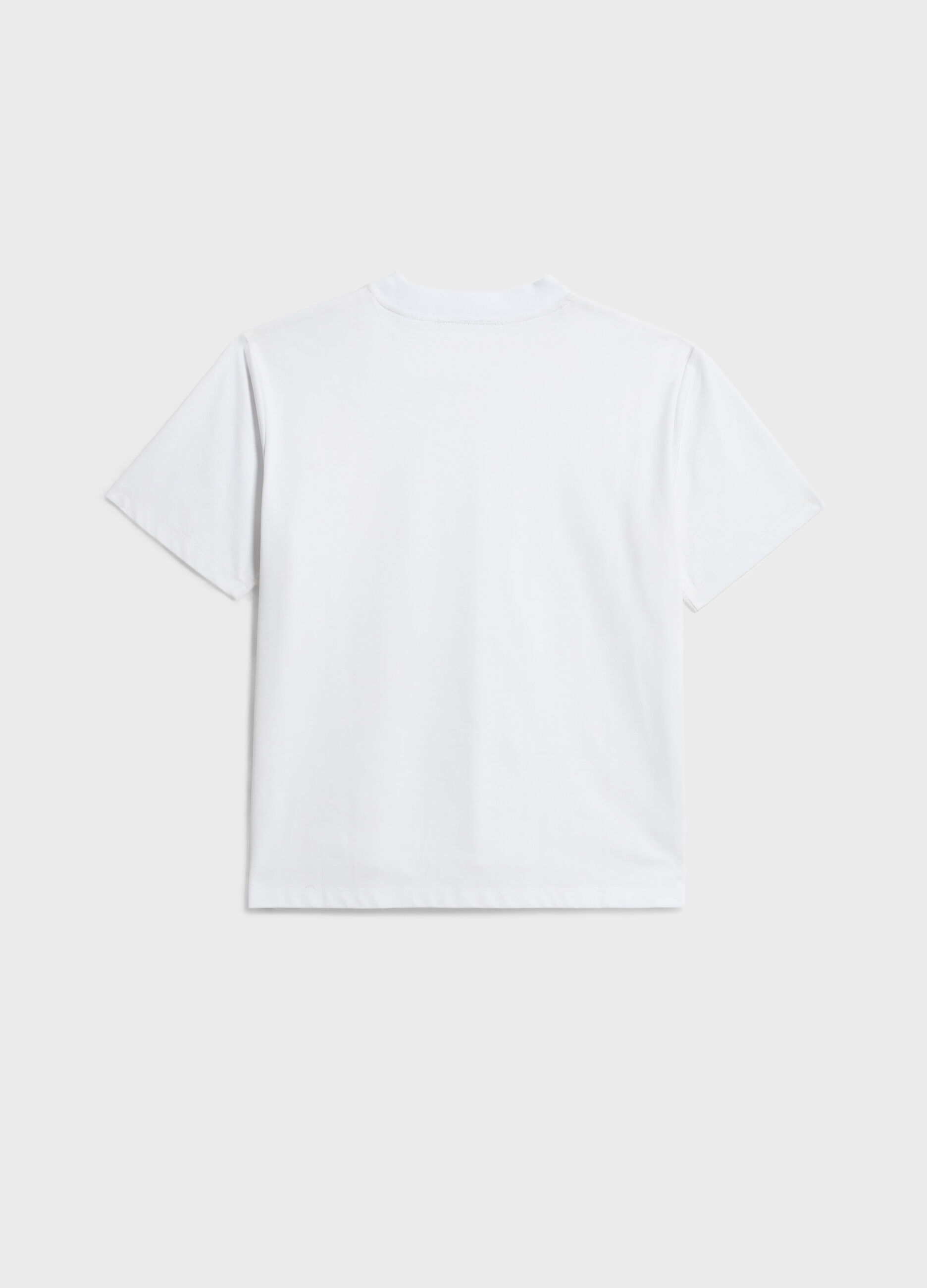 Short-sleeved T-shirt in cotton blend