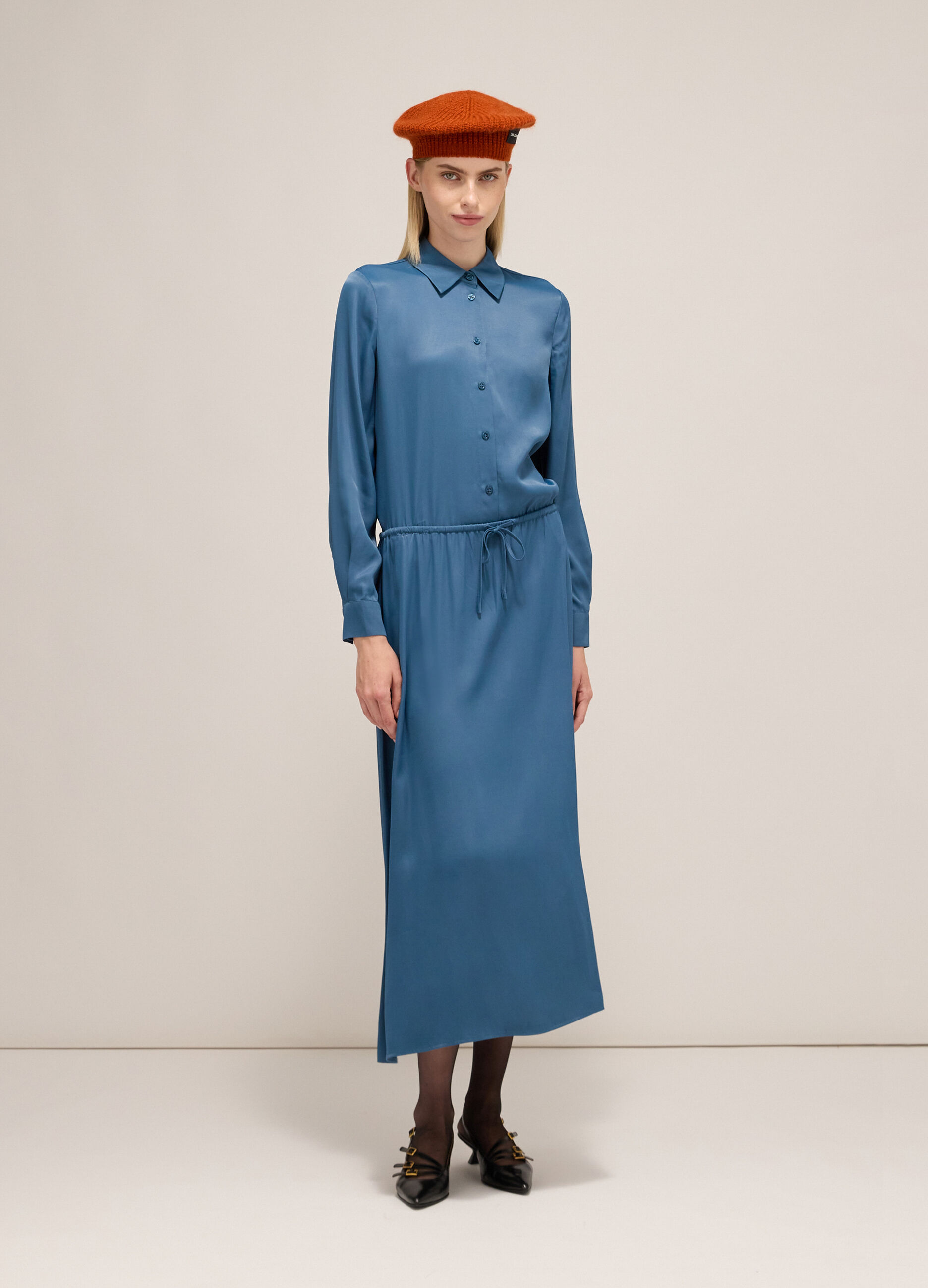Midi skirt in viscose