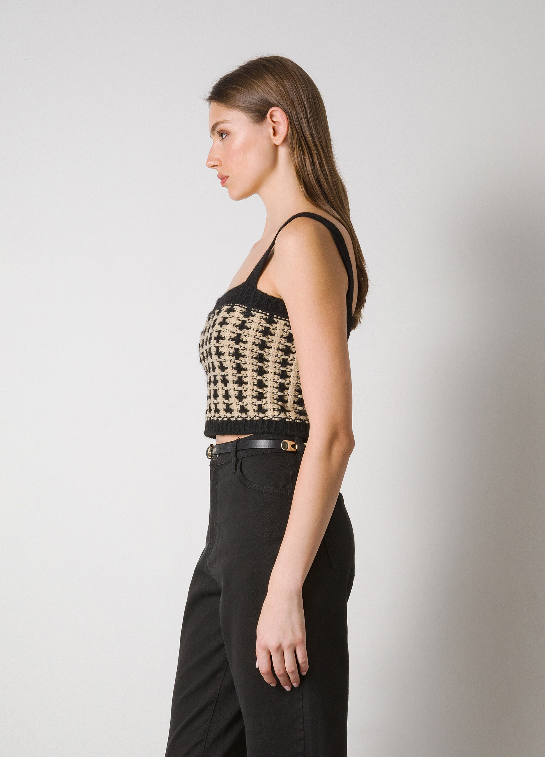 Alpaca wool-blend tricot bralette _3