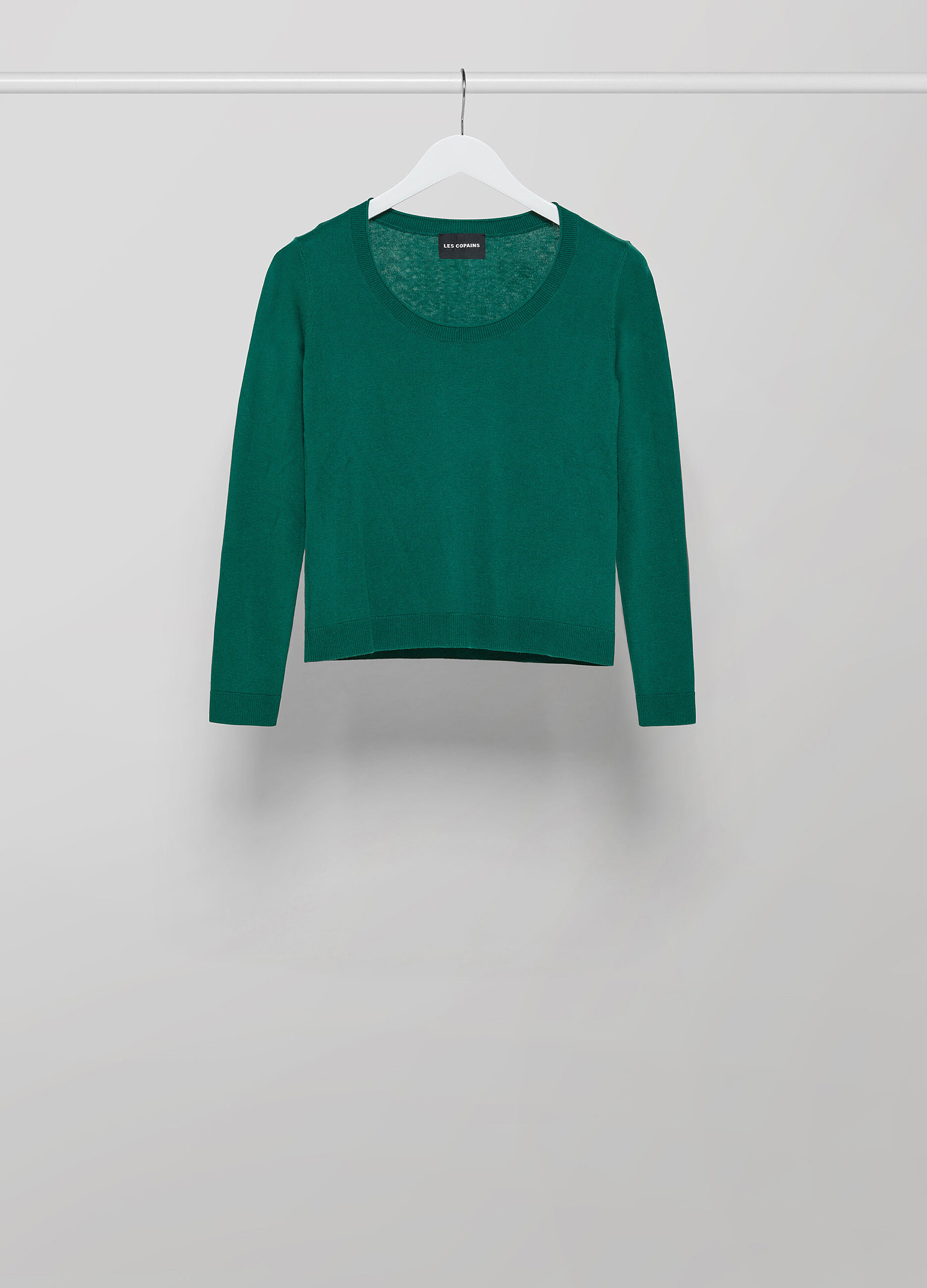 Round-neck silk-blend tricot