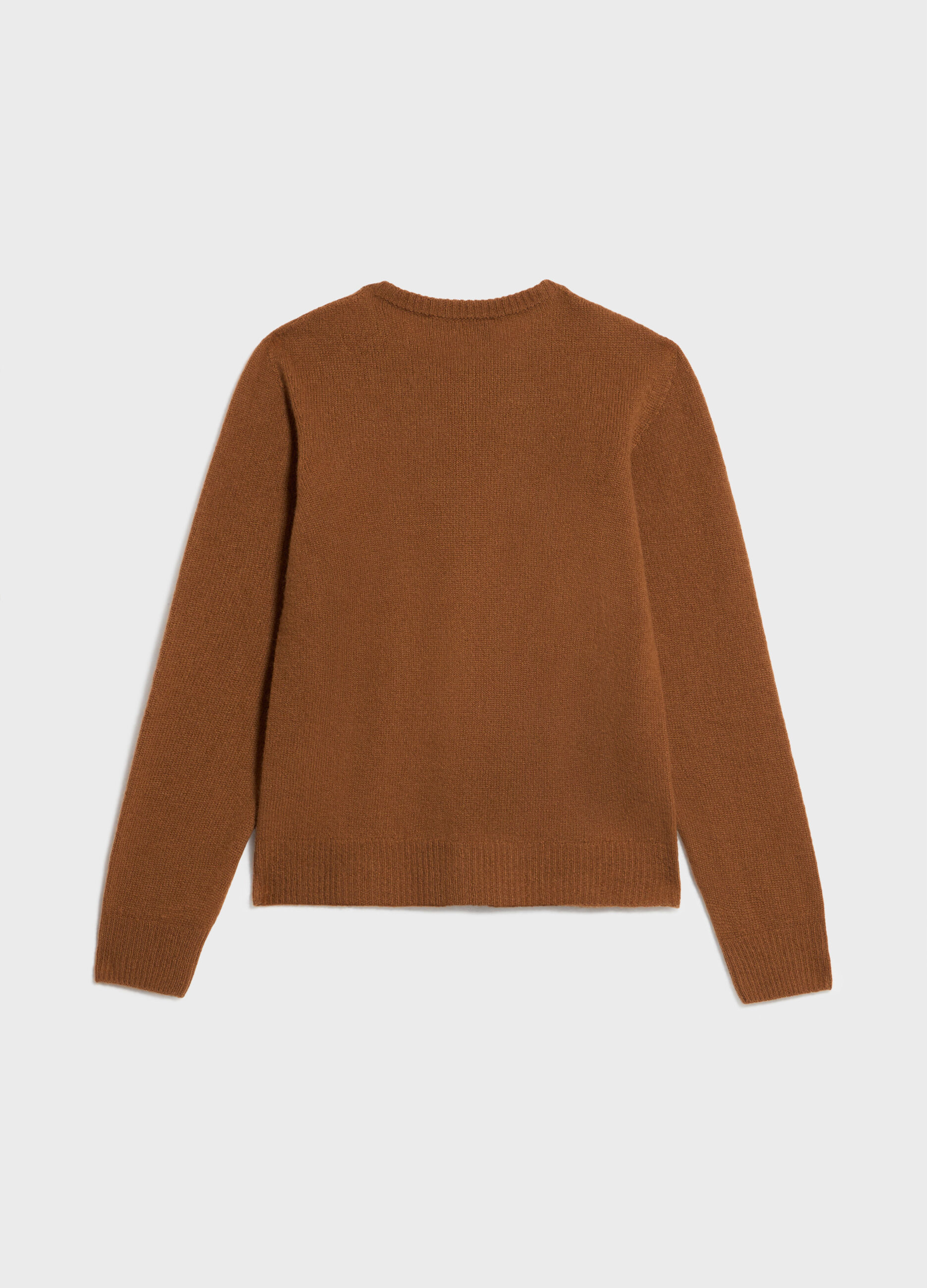 Knitted cardigan in cashmere and merino wool
