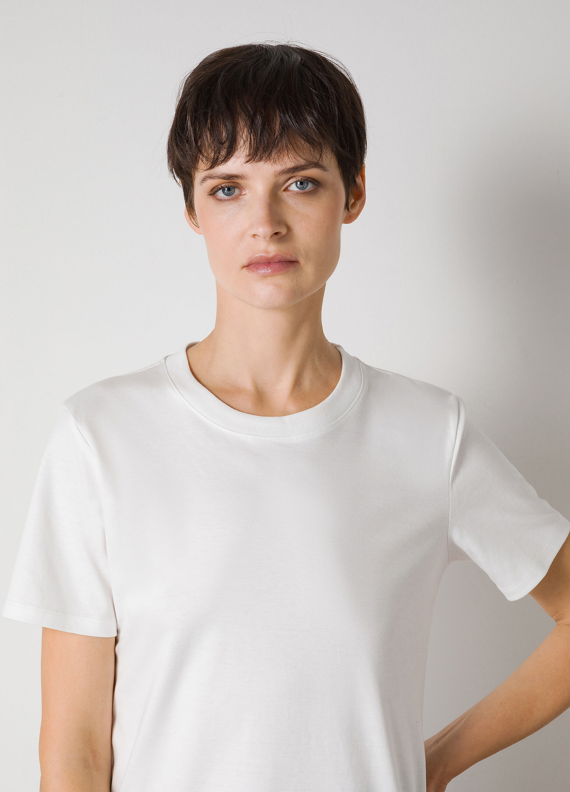 White 100% cotton T-shirt