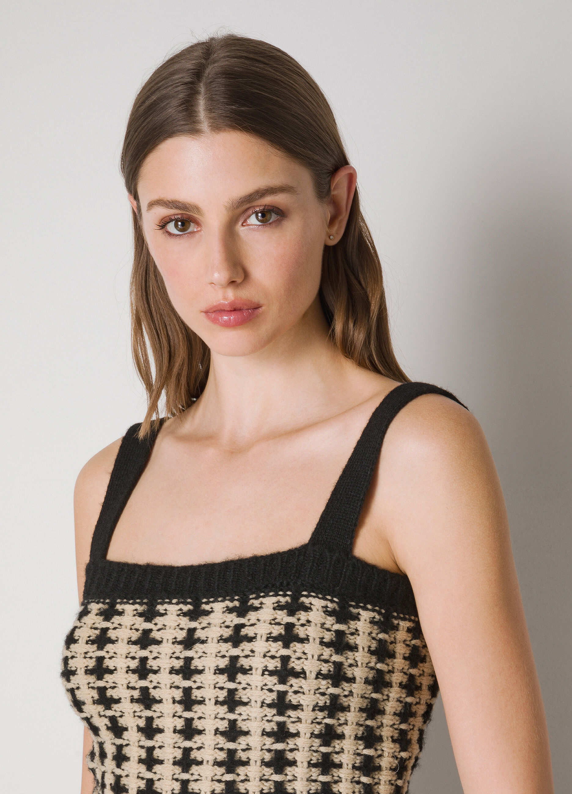 Alpaca wool-blend tricot bralette _2