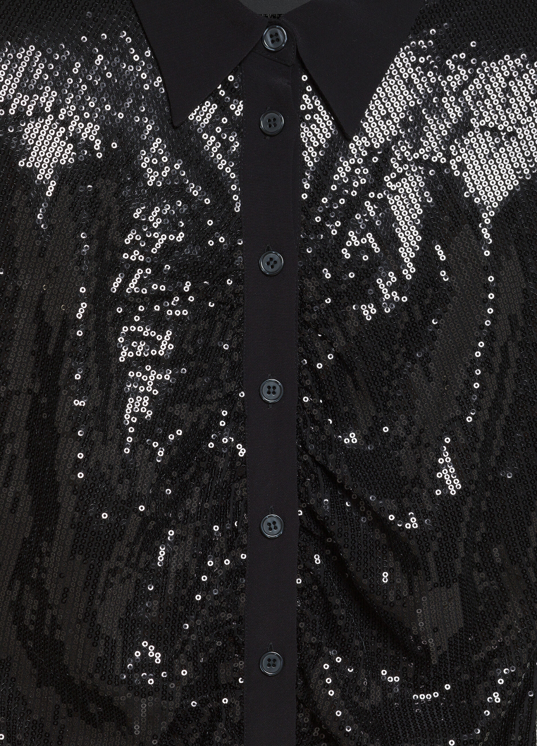 Black short sequin dress_6