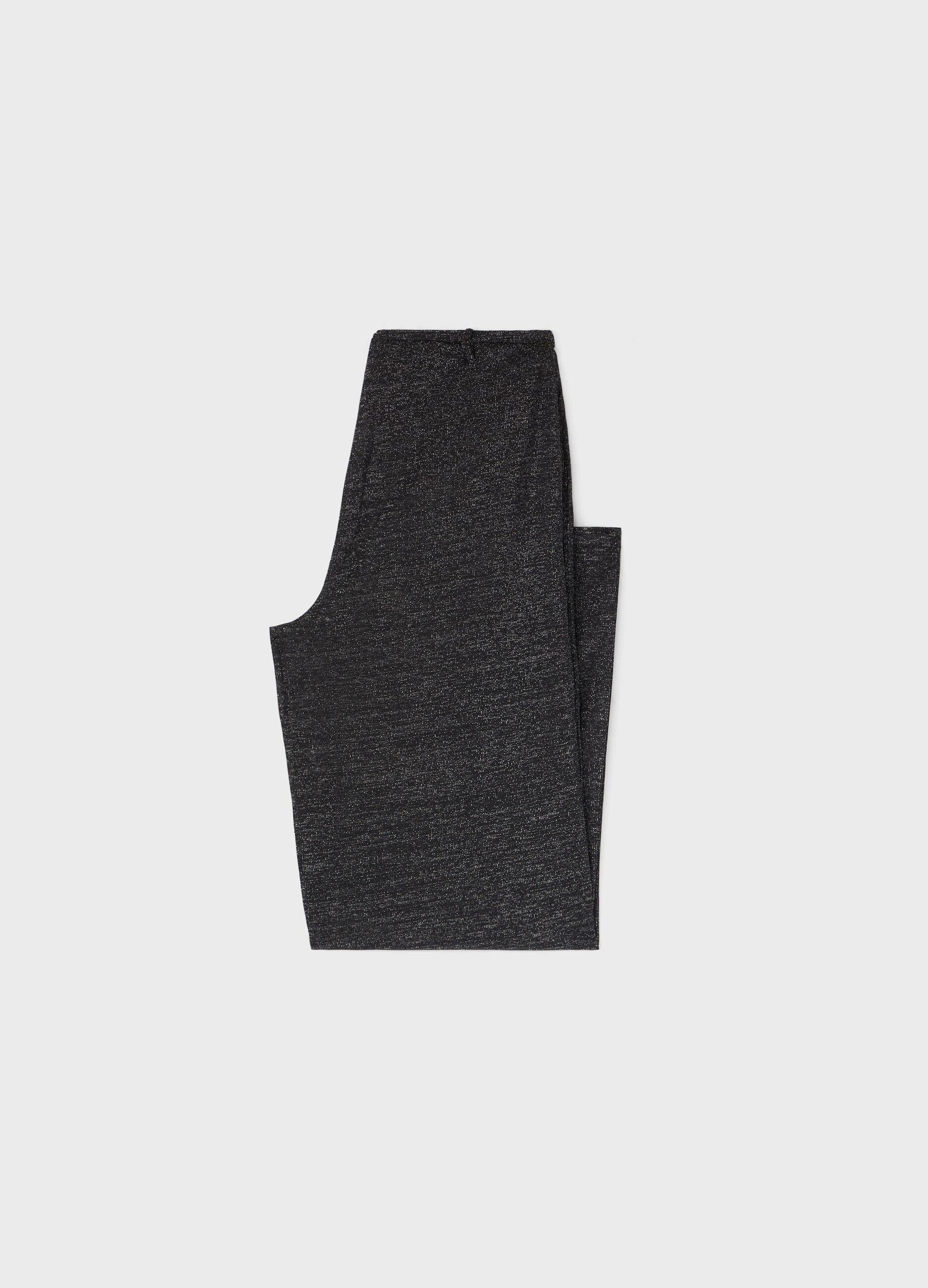 Pantaloni a palazzo con effetto metallizzato