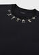 Stretch cotton T-shirt with diamantés_6
