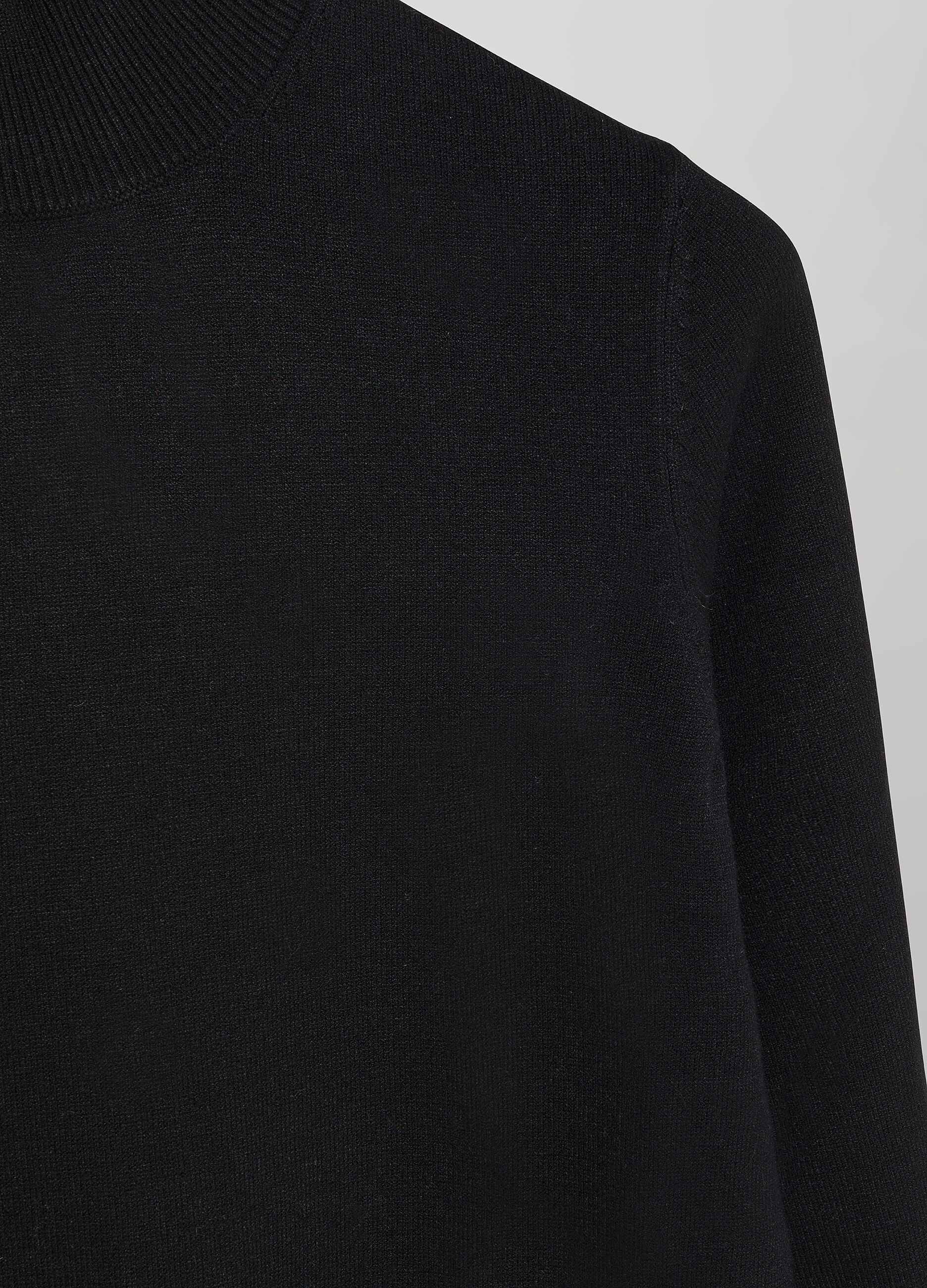 Short tricot turtleneck dress _6