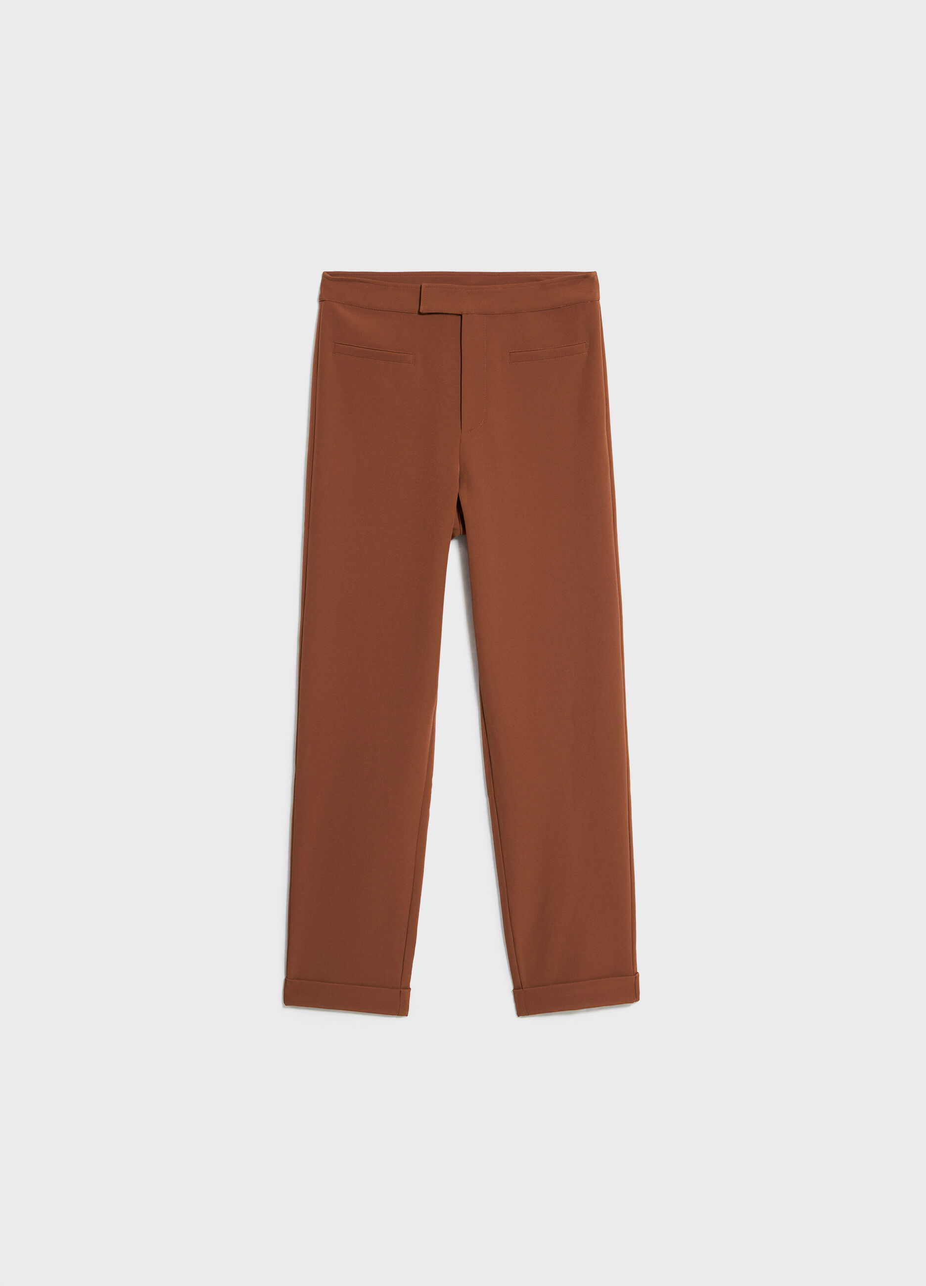 Polka dot stretch trousers