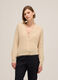 Knitted cardigan with V neck_1