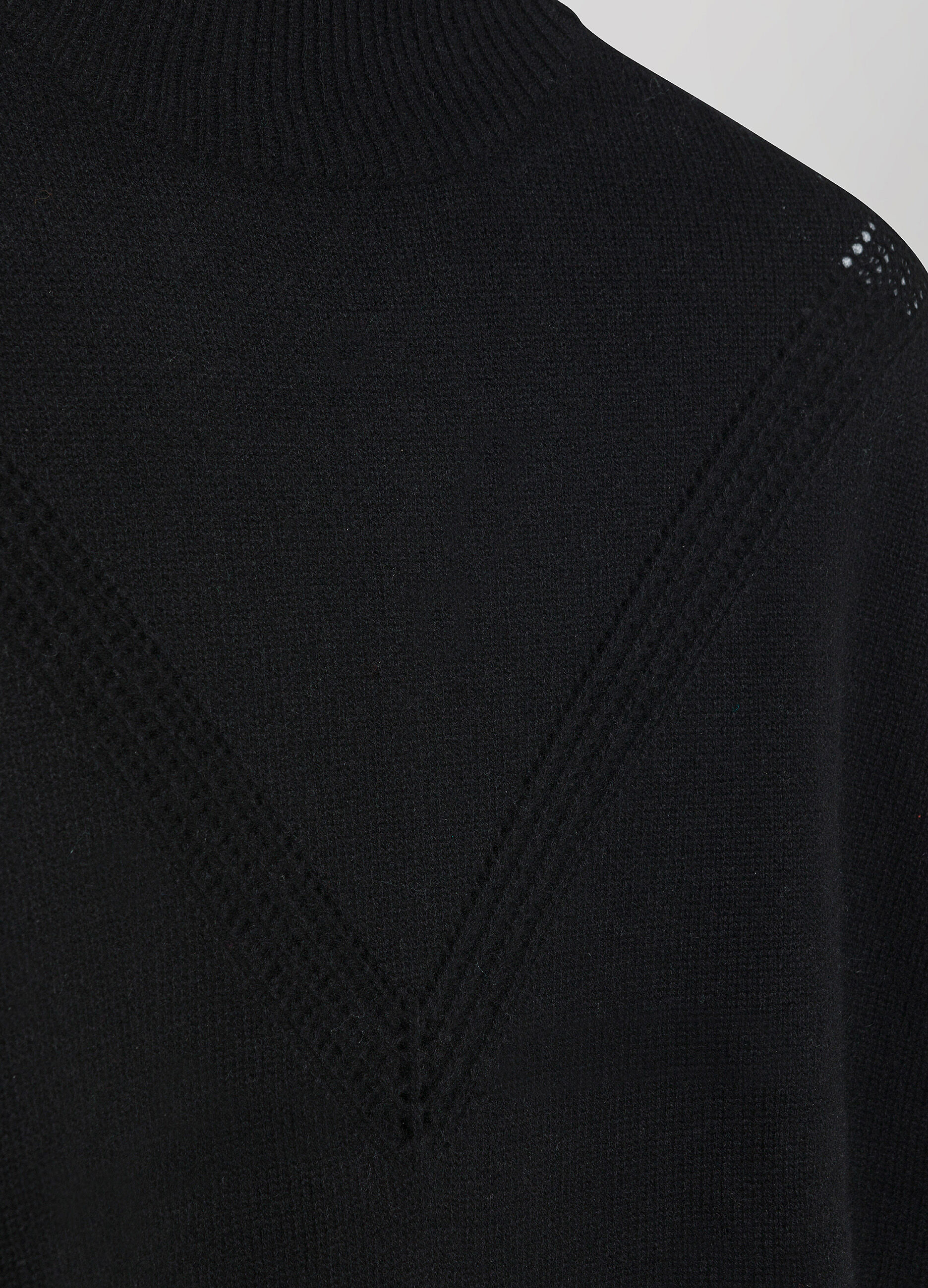 Cashmere blend pullover with high collar _6