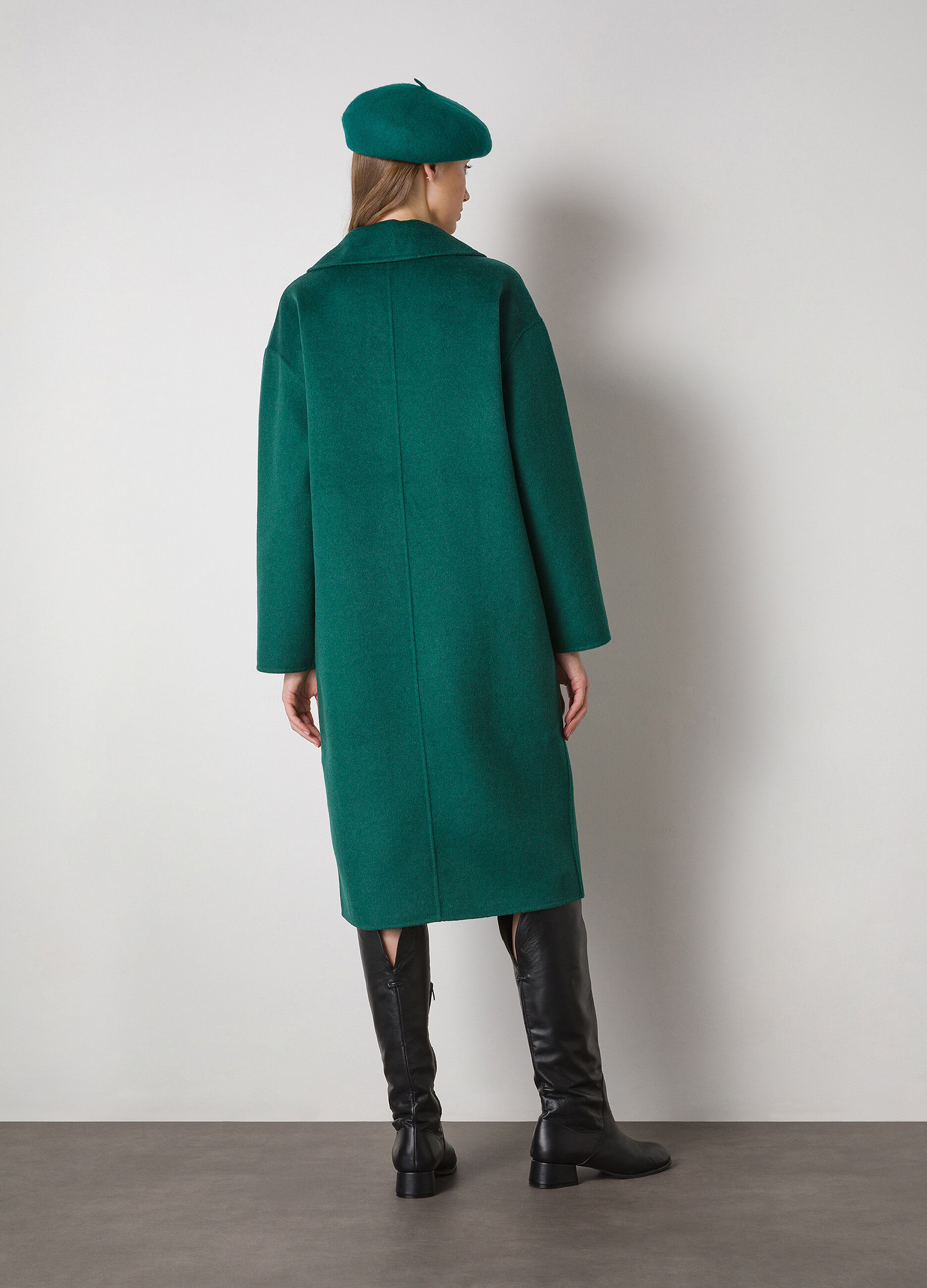 Wool-blend long coat _1
