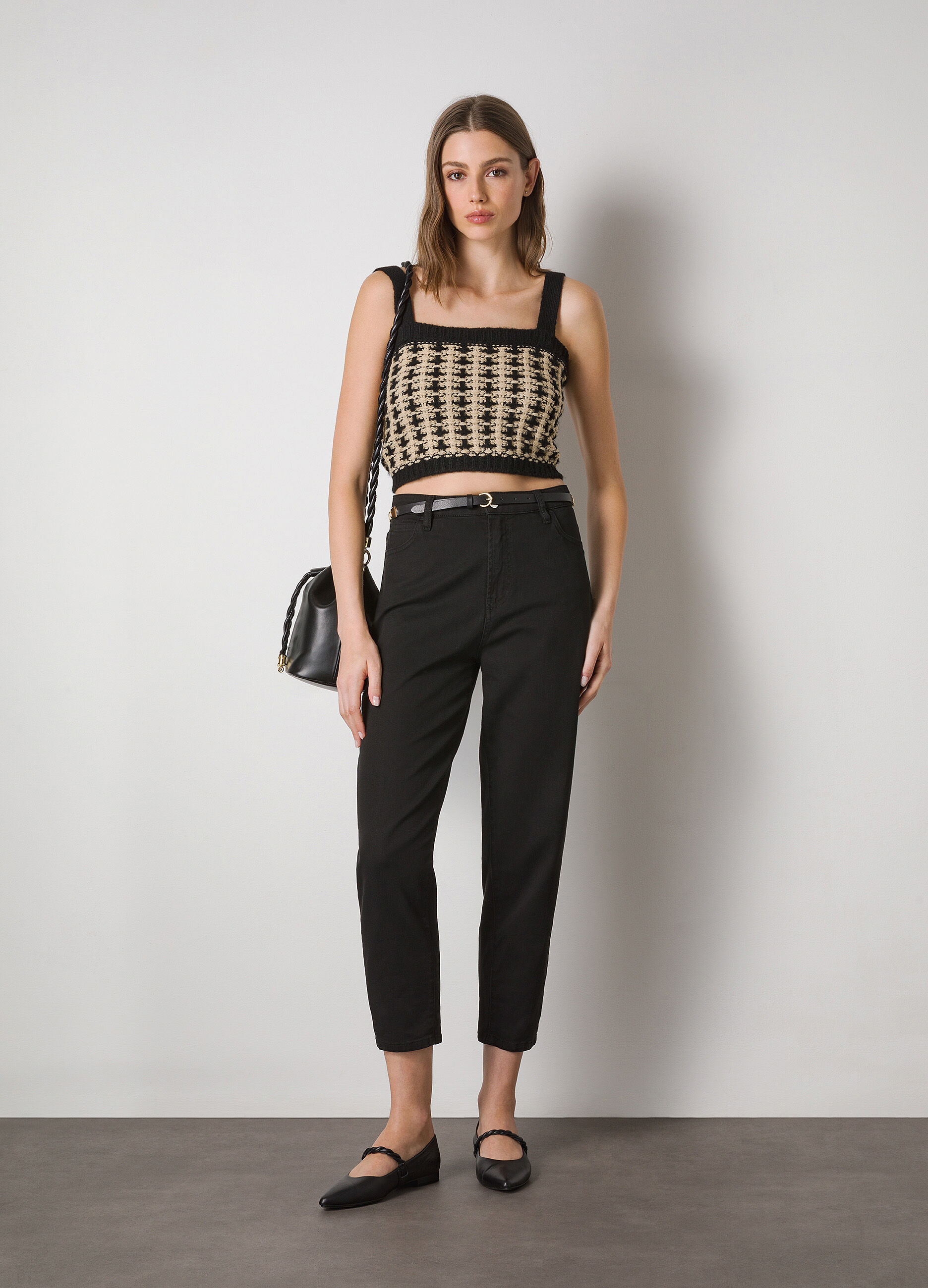 Alpaca wool-blend tricot bralette _0