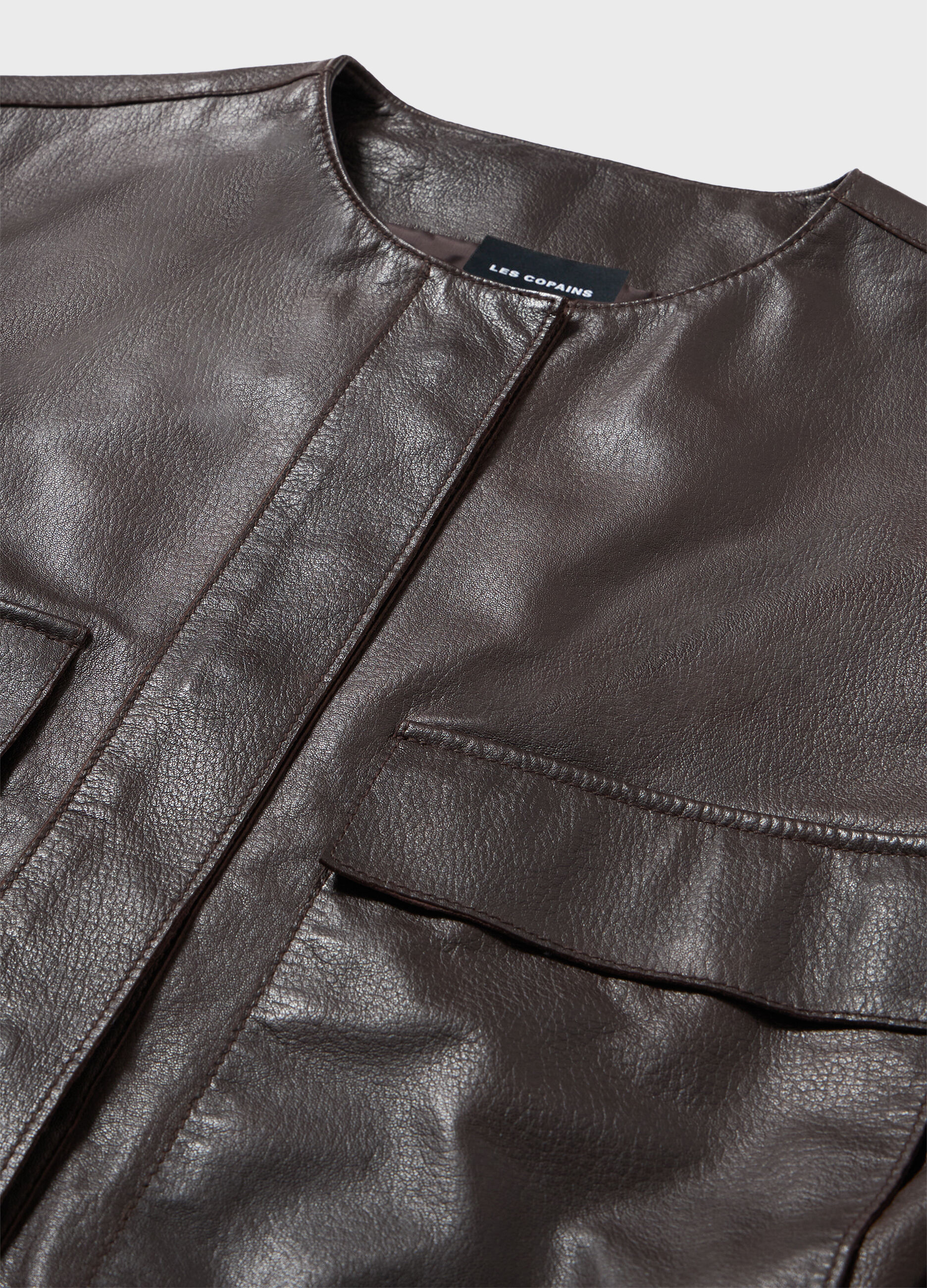 Veste bomber en cuir