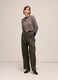 Slouchy trousers in 100% cotton_0