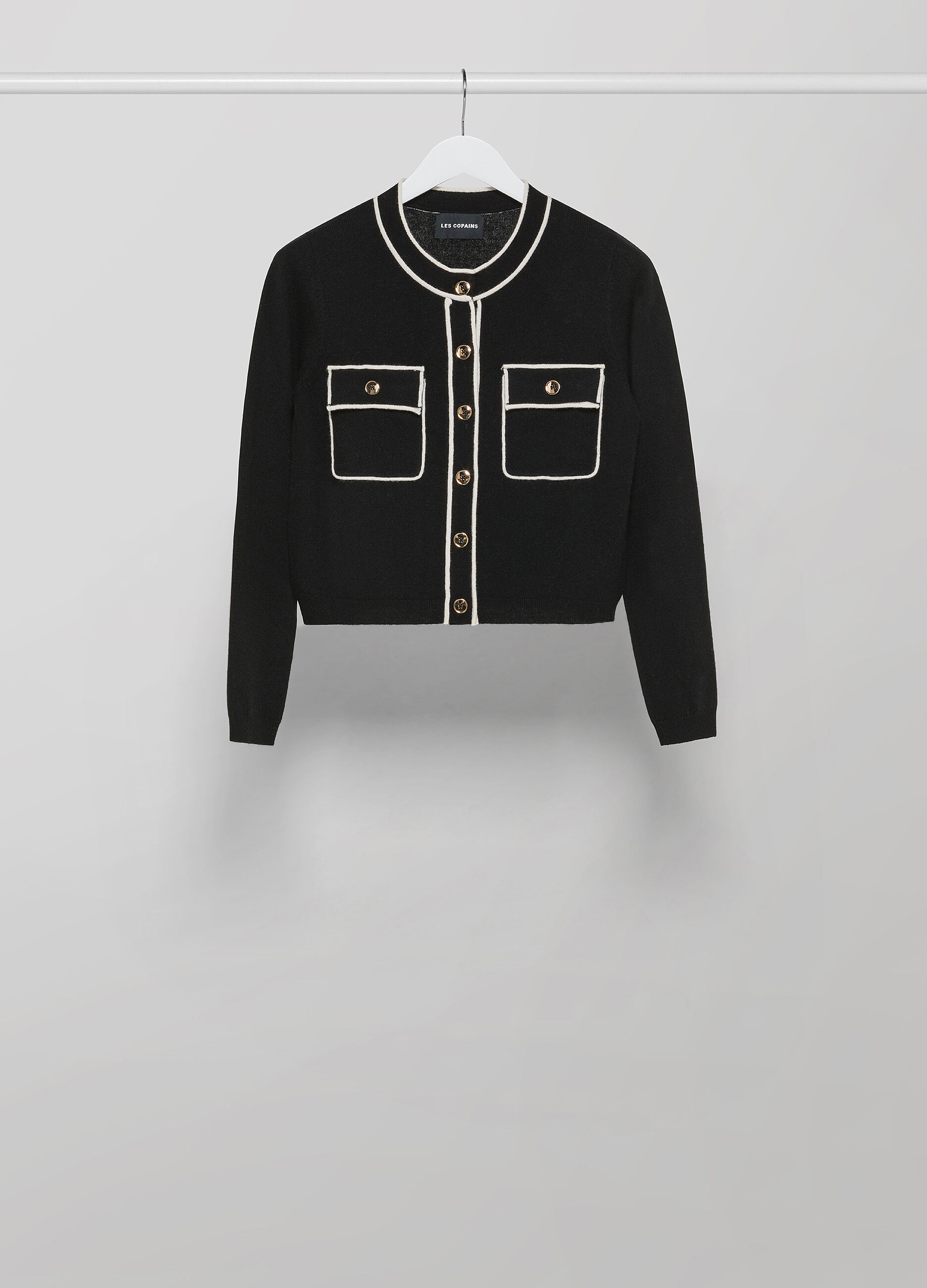 Wool-blend cardigan with contrasting details_4