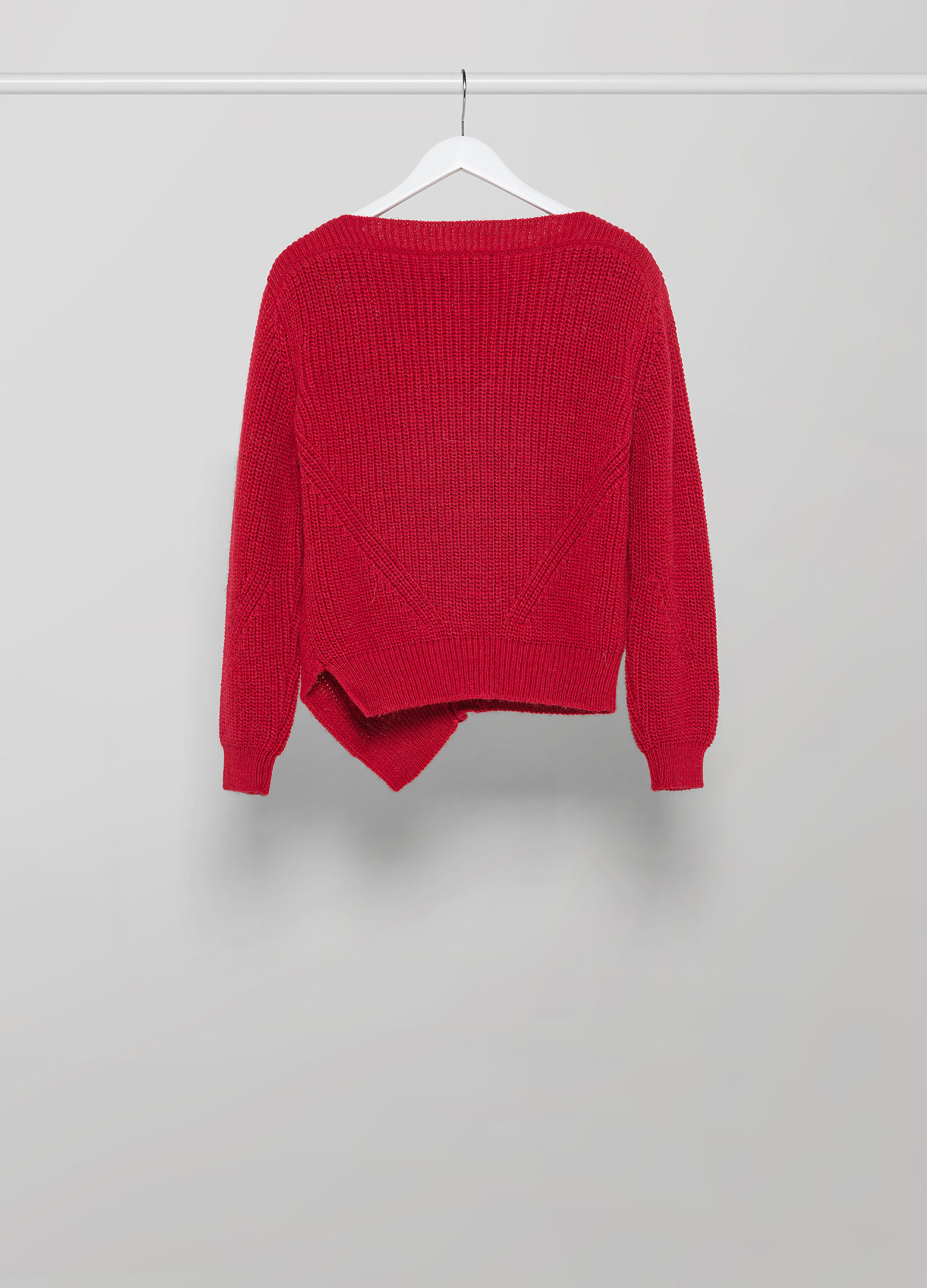 Tricot in wool and alpaca blend with cable design _5