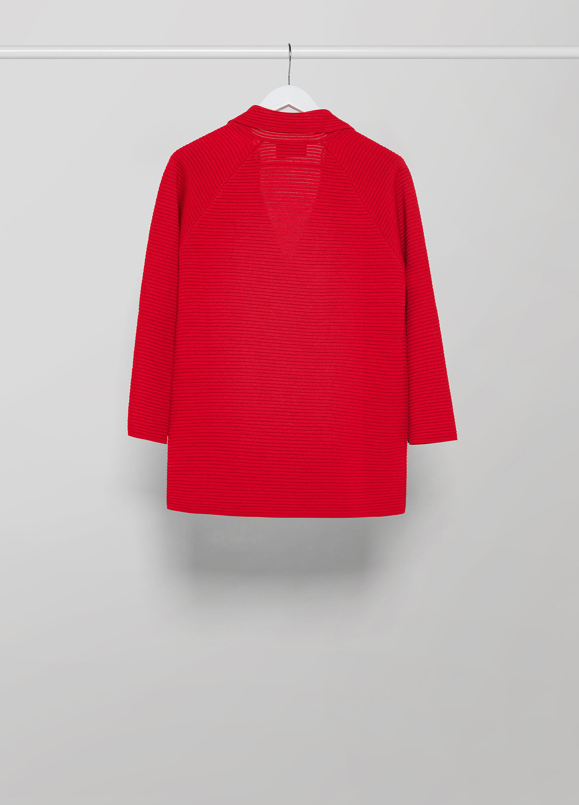 Merino wool blend tricot blazer
