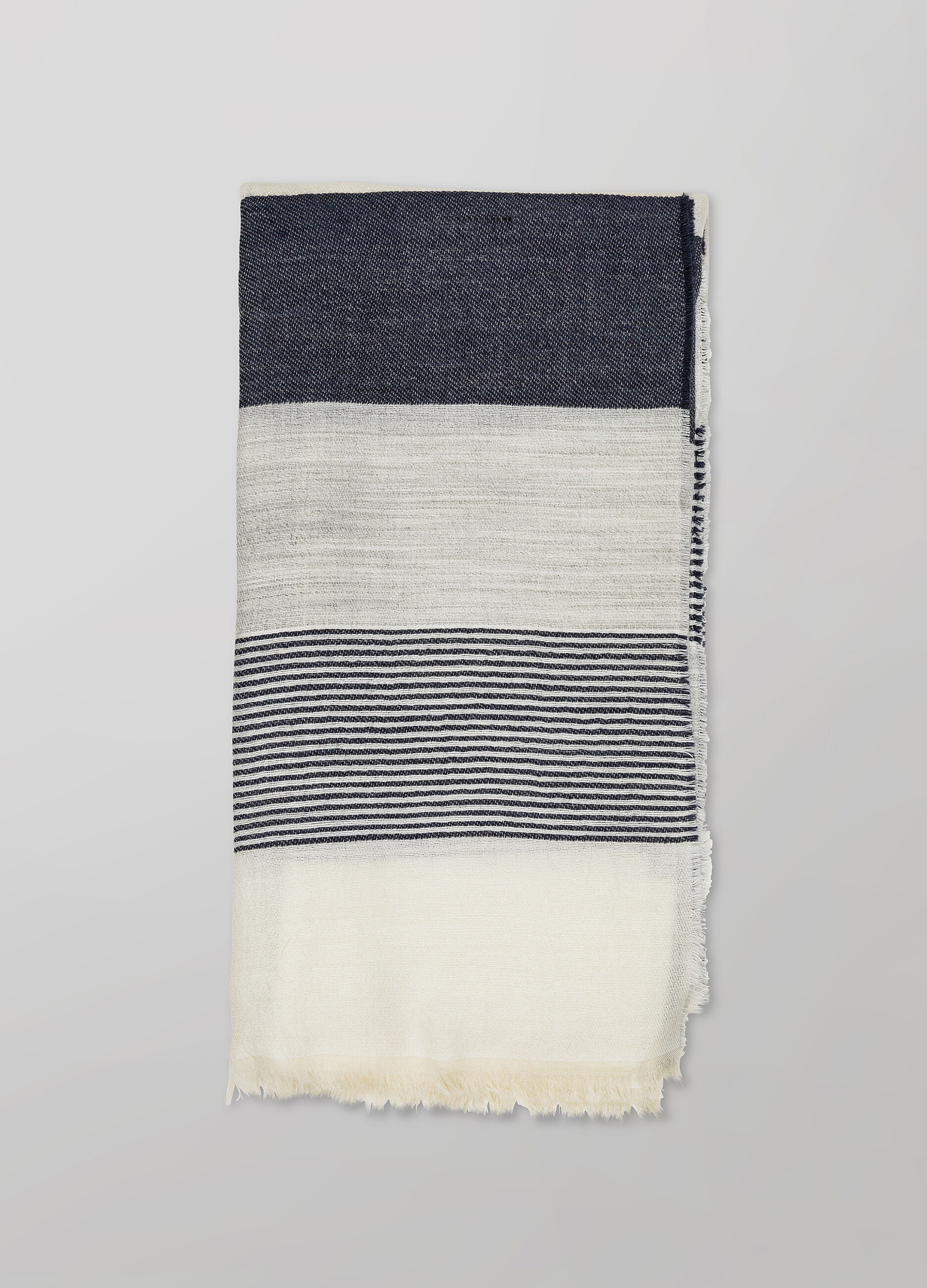 Wool-blend striped scarf