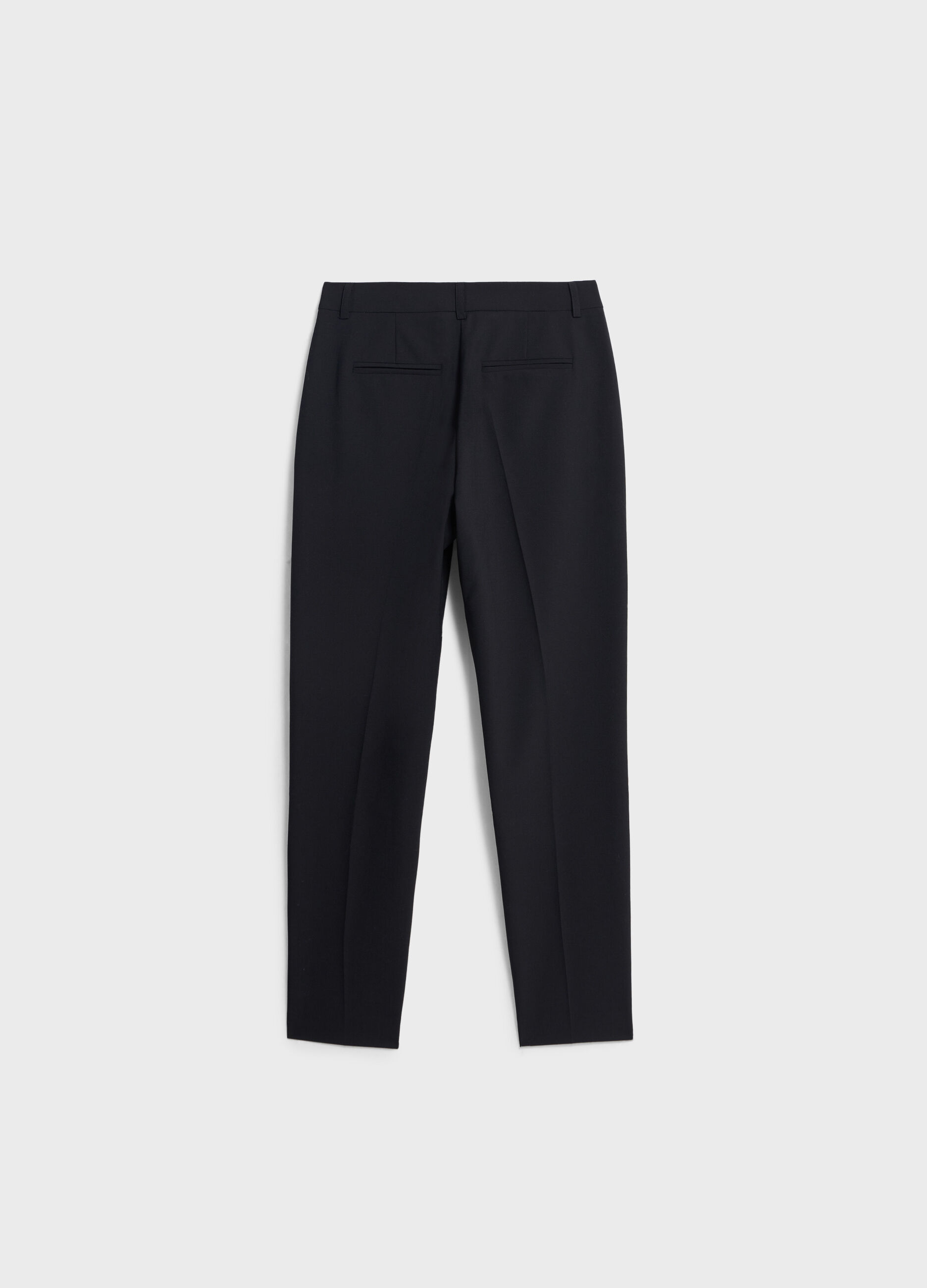 Cigarette trousers in wool blend