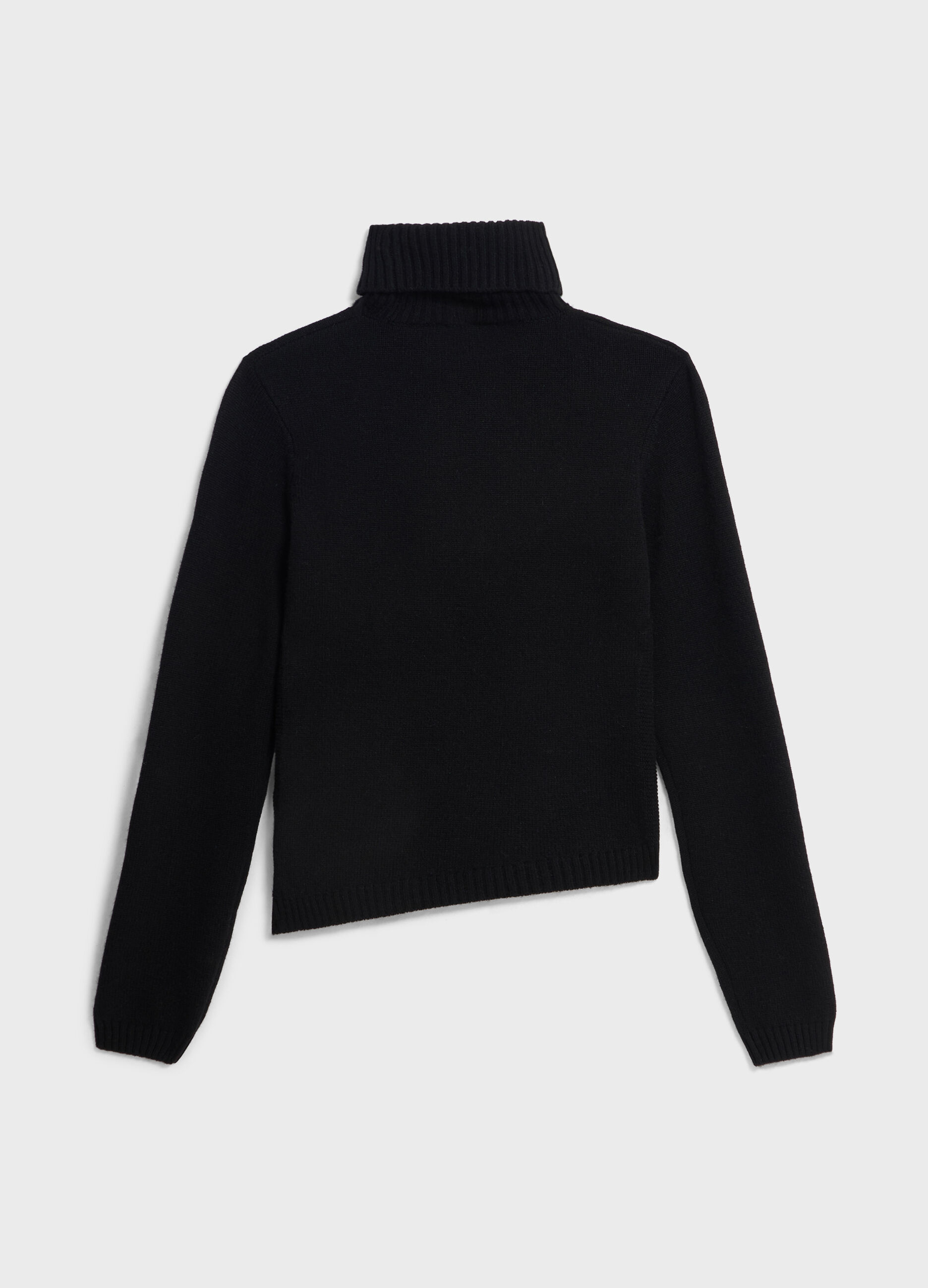 Knitted turtleneck in wool and cashmere